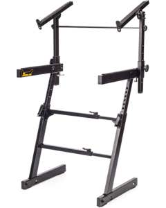 Hercules KS410B Auto Lock Double Tier Z Keyboard Stand