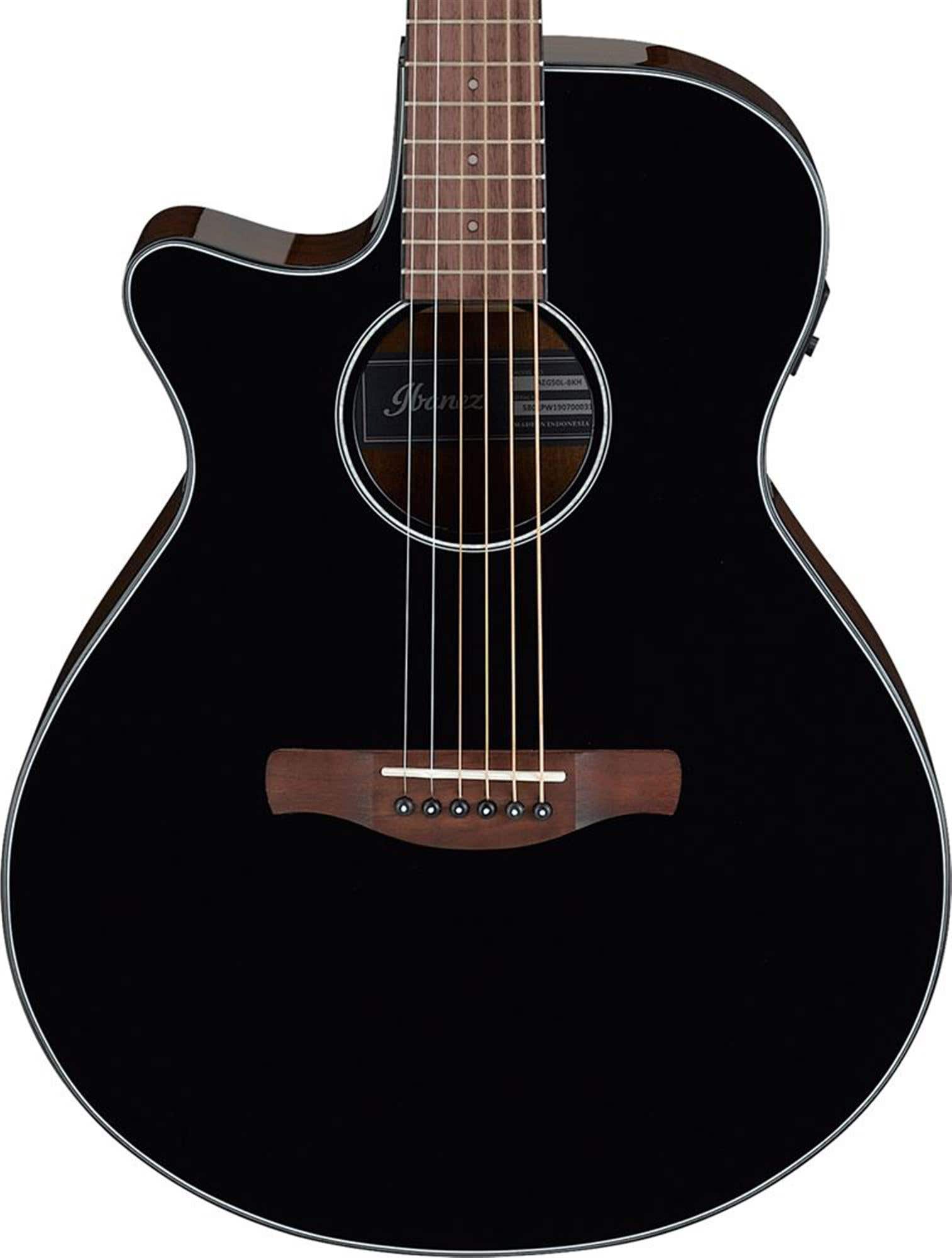 Ibanez AEG50L Left Handed Acoustic Electric Guitar Black
