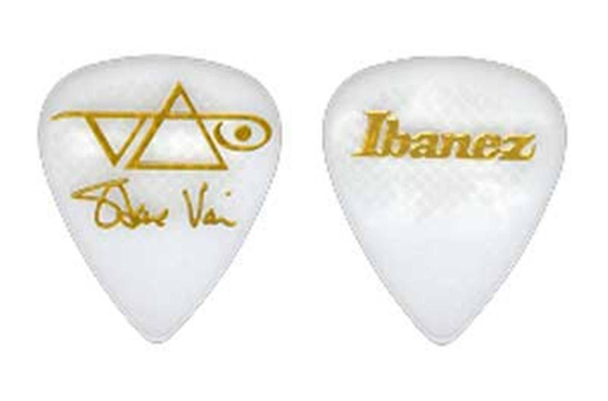 Ibanez Steve Vai Rubber Grip Guitar Picks 6 Pack White