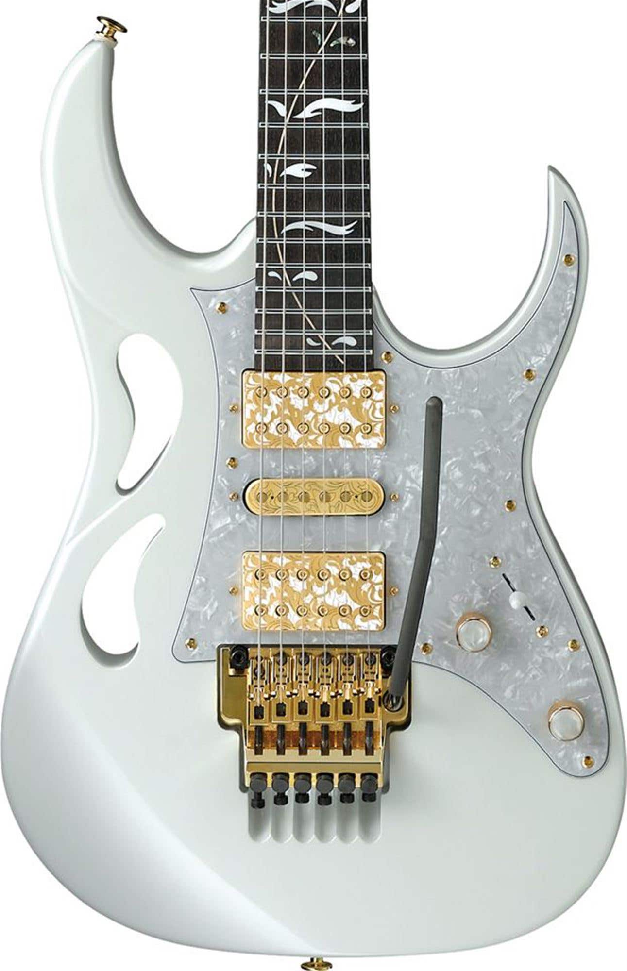 Ibanez Steve Vai PIA Signature Electric Guitar and Case Stallion White