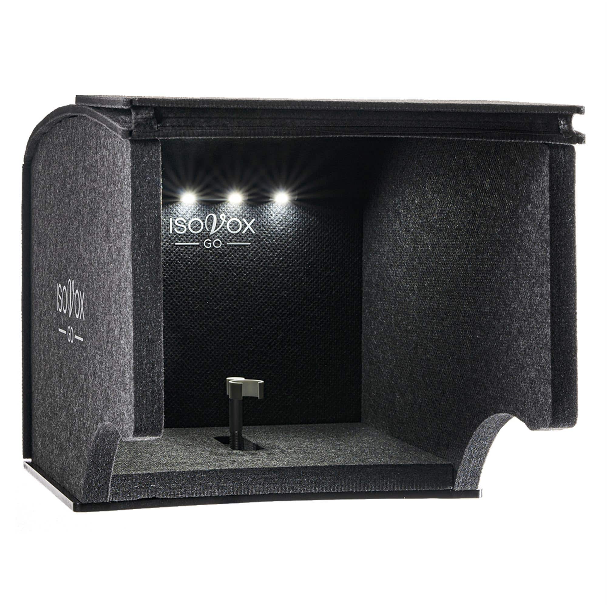 Isovox GO Mobile Vocal Booth Studio Bundle Black