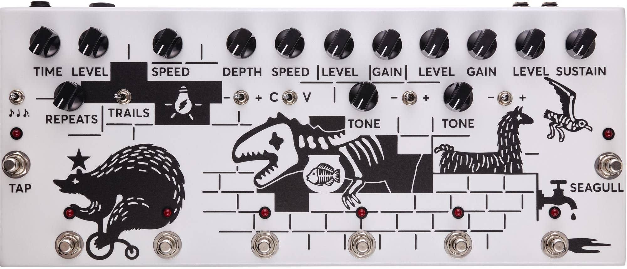 JAM Pedals Pink Flow Multi Effect Pedal