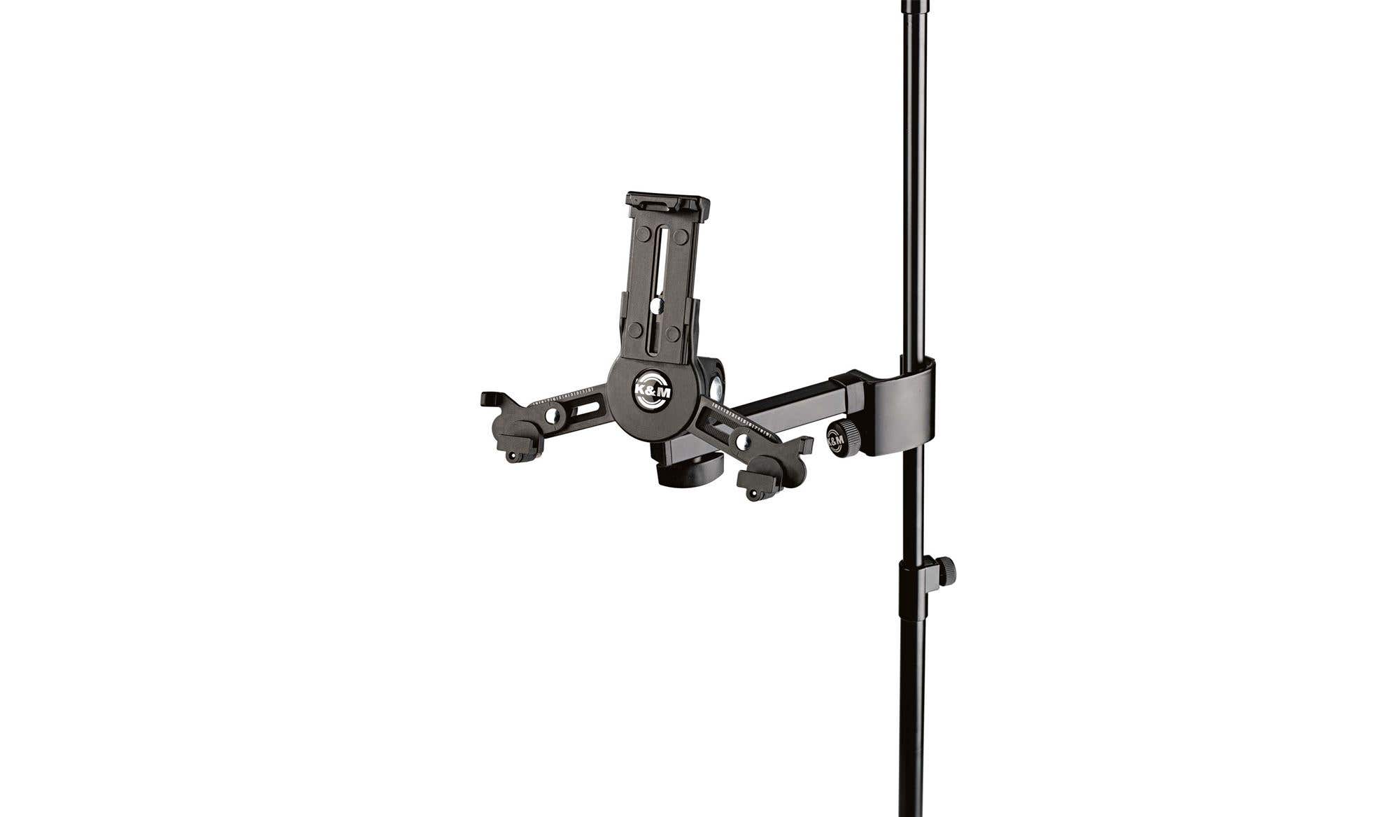 K&M 19796 Clamp On Mini Universal Tablet Holder