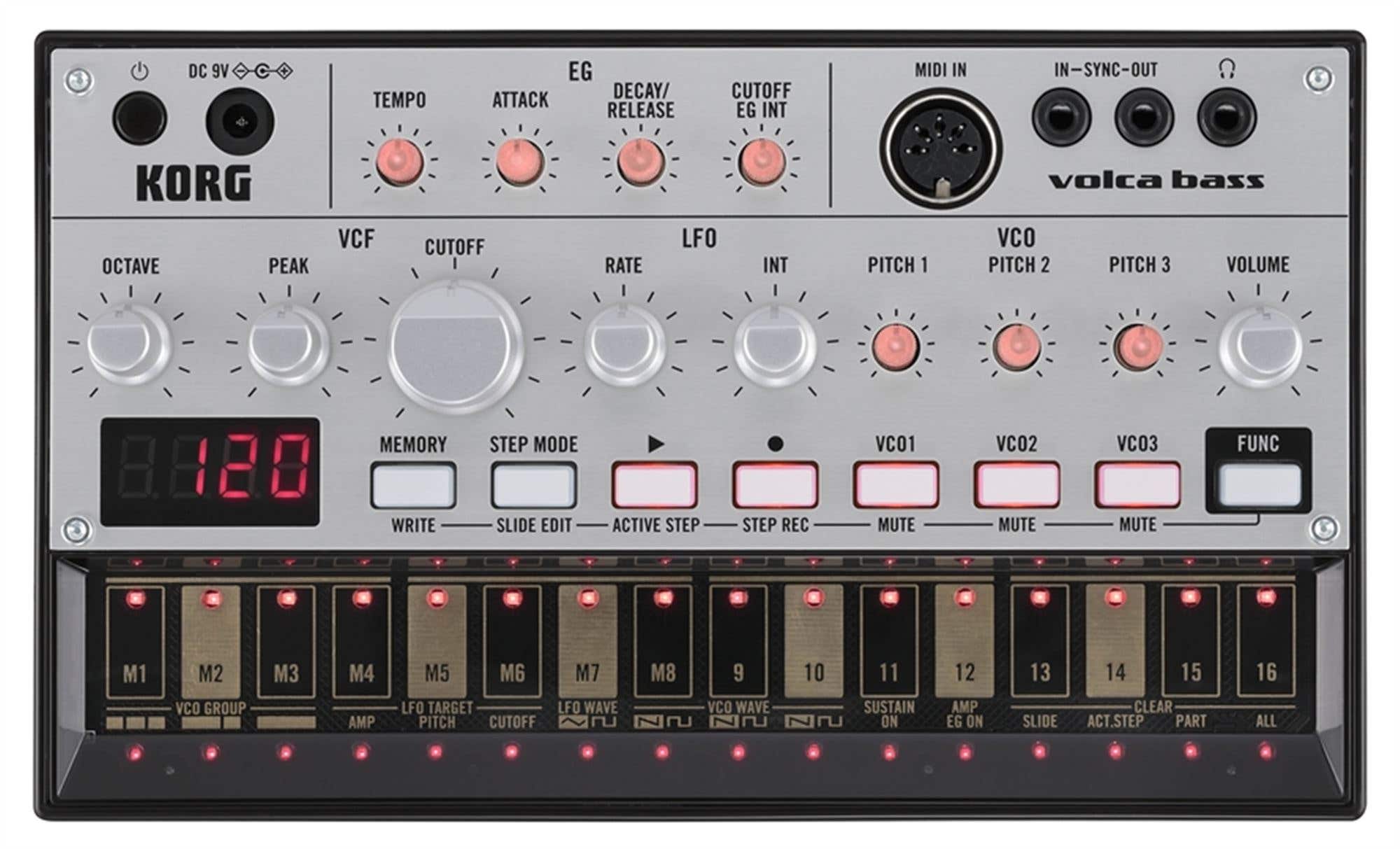 Korg VolcaBass Analog Bass Synthesizer