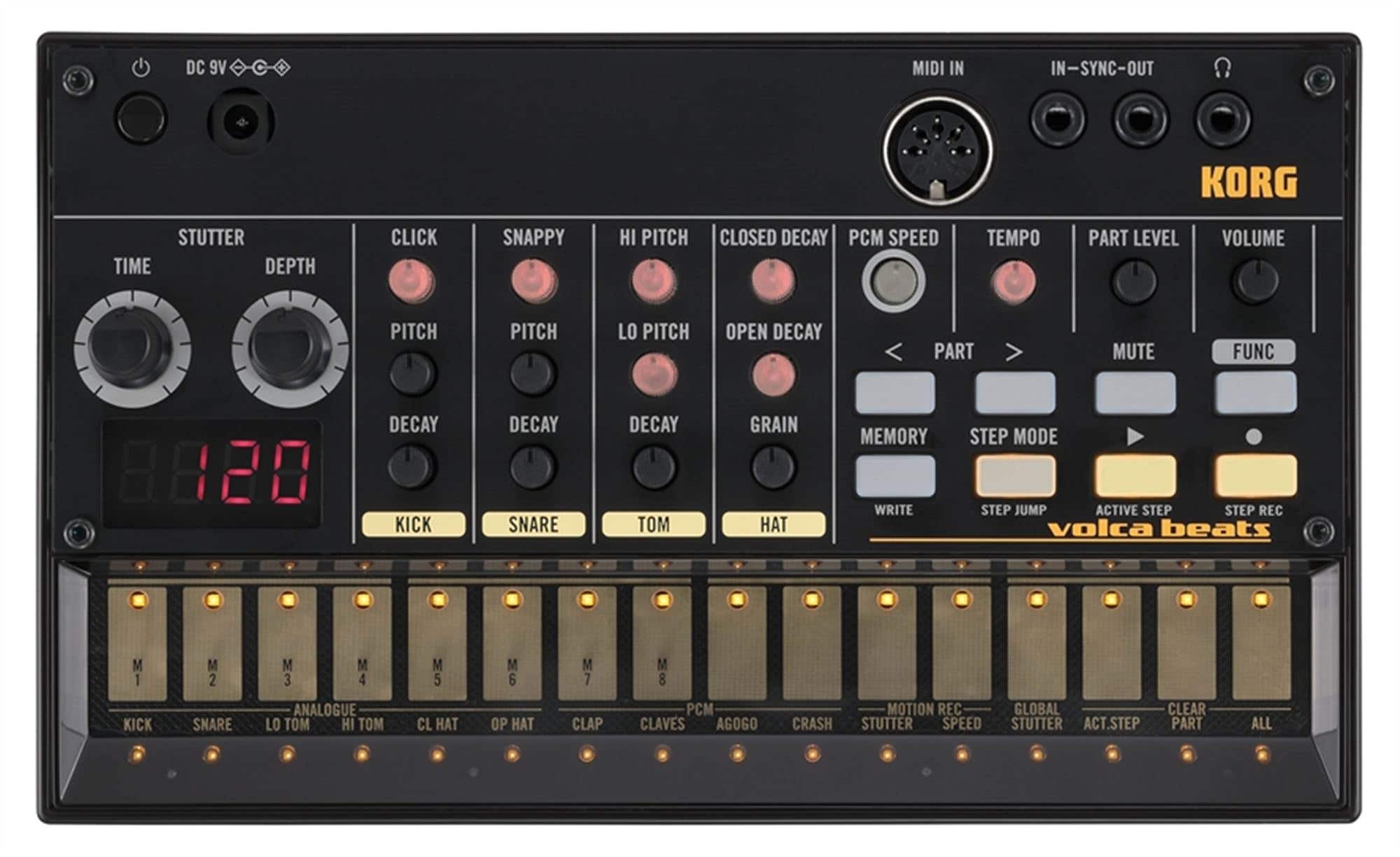 Korg VolcaBeats Analog Rhythm Machine