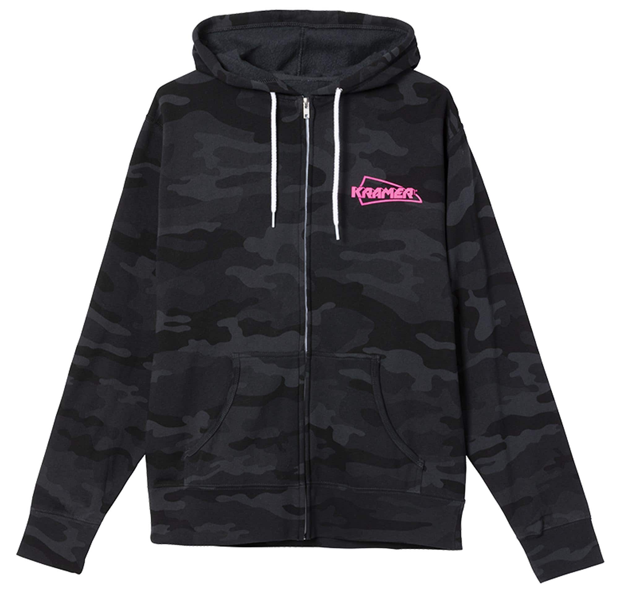 Kramer Camo Full Zip Hoodie Black