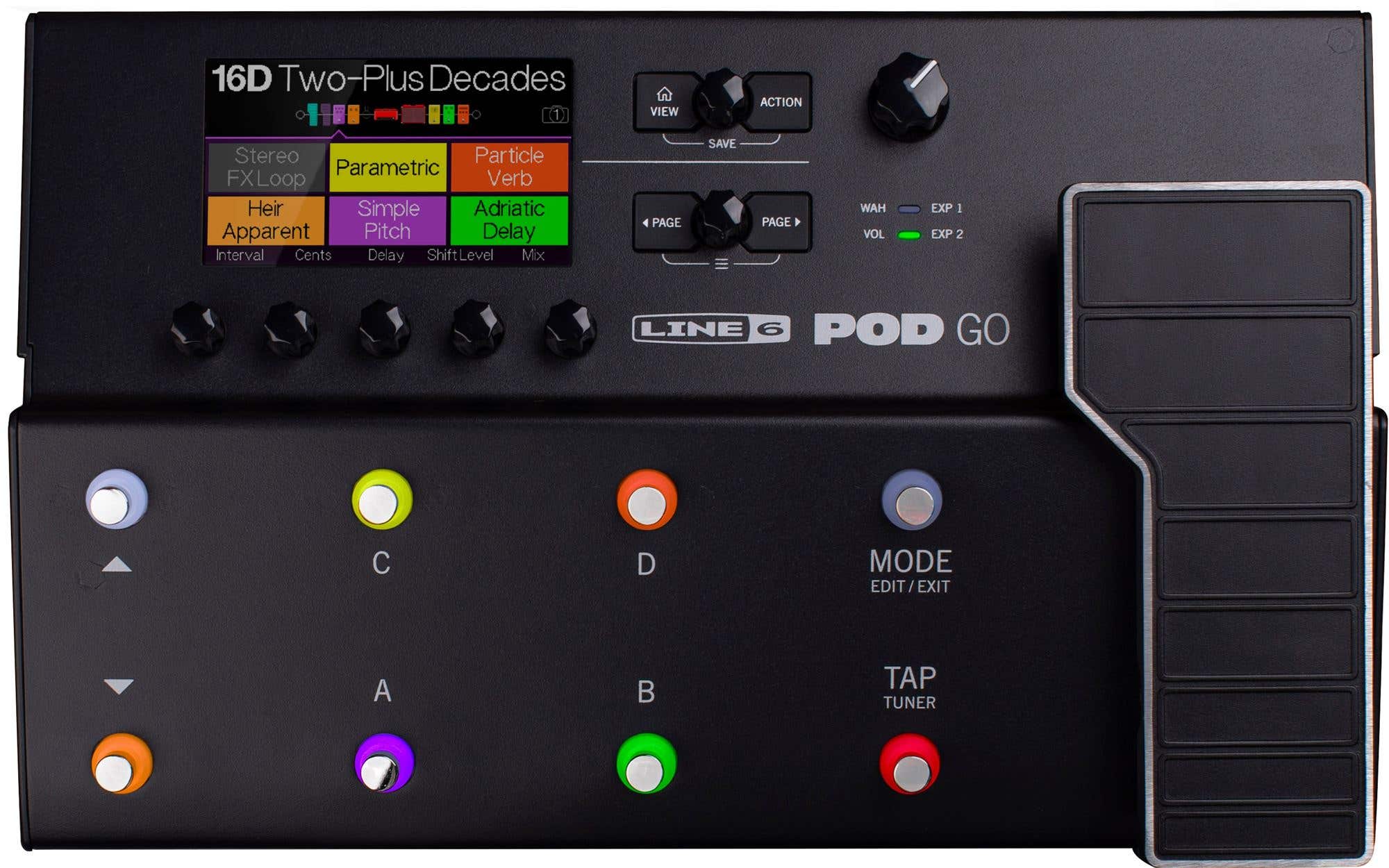 Line 6 POD Go Guitar Effects Processor Pedalboard