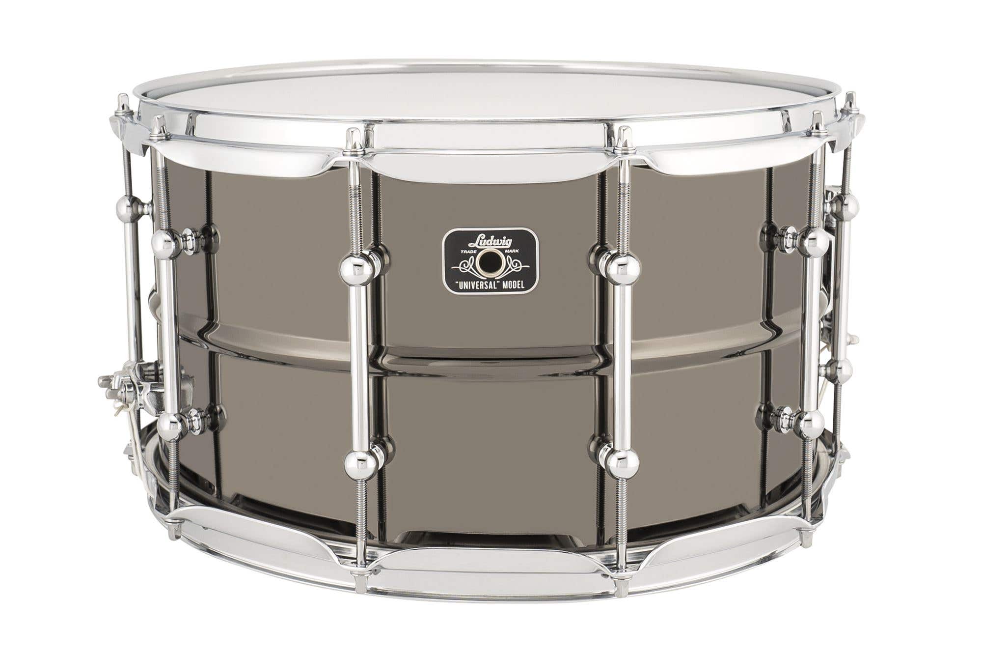 Ludwig 8x14 Universal Black Chrome/Brass Snare Drum