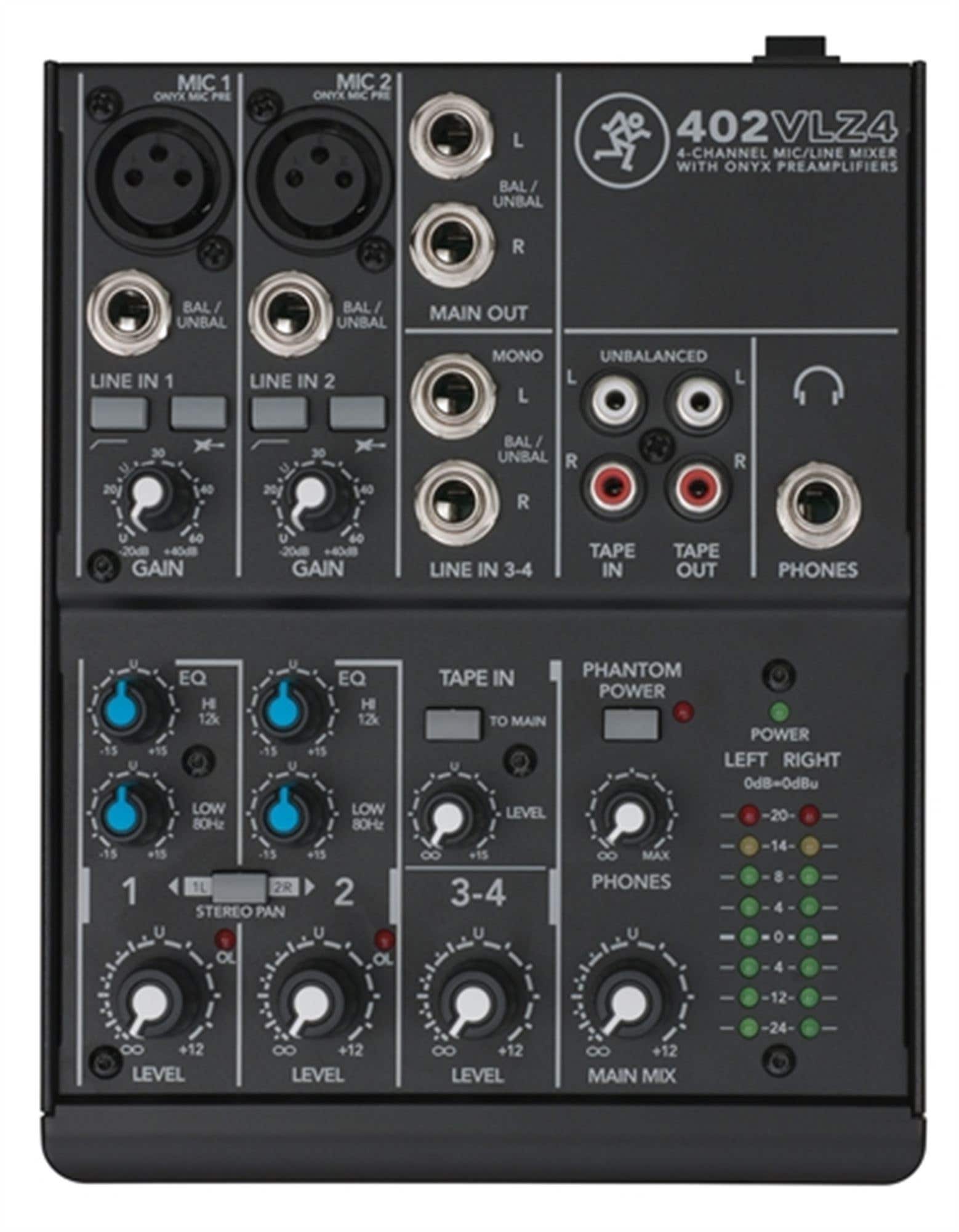 Mackie 402VLZ4 4 Channel Ultra Compact Stereo Mixer