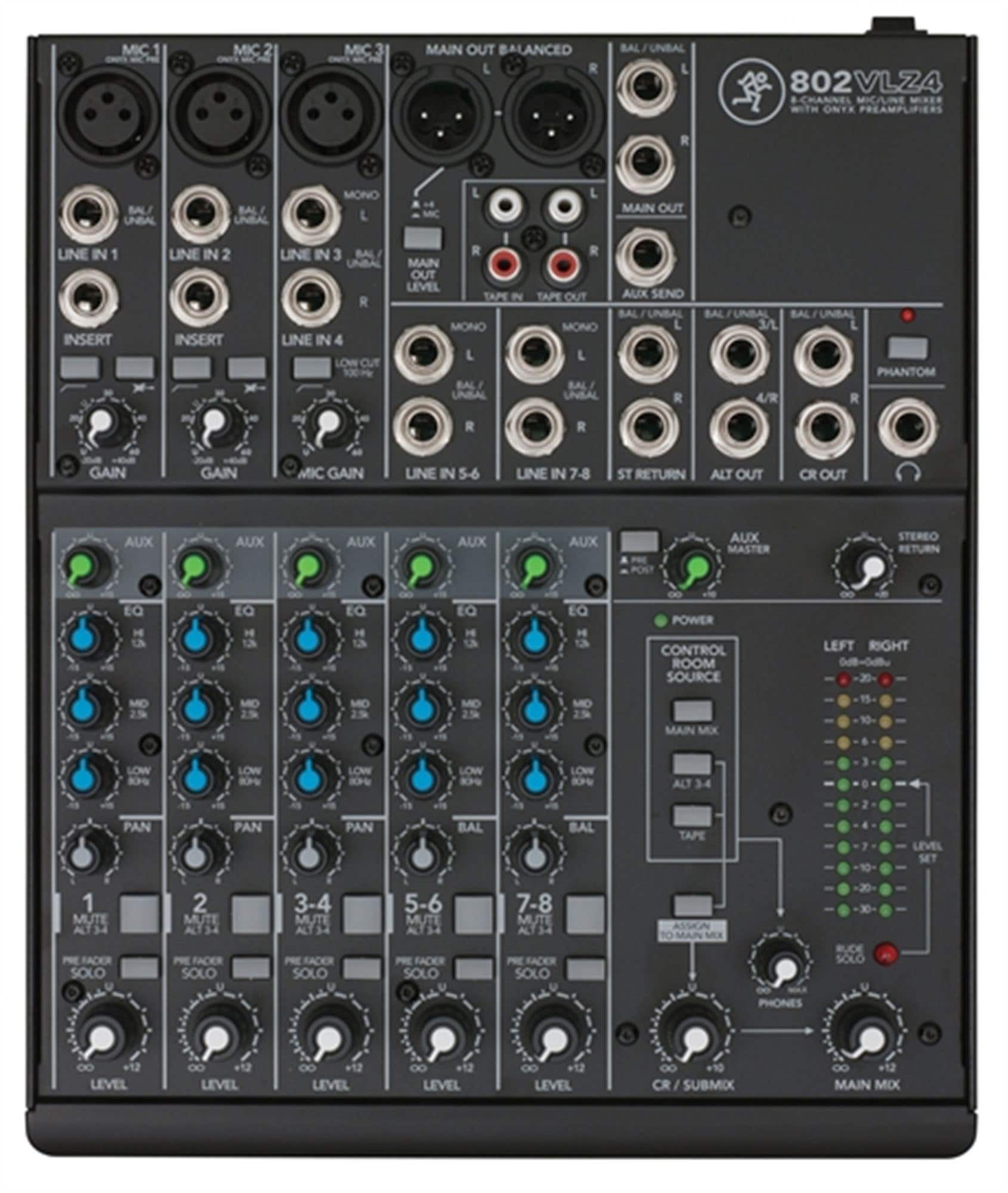 Mackie 802VLZ4 8 Channel Compact Stereo Mixer
