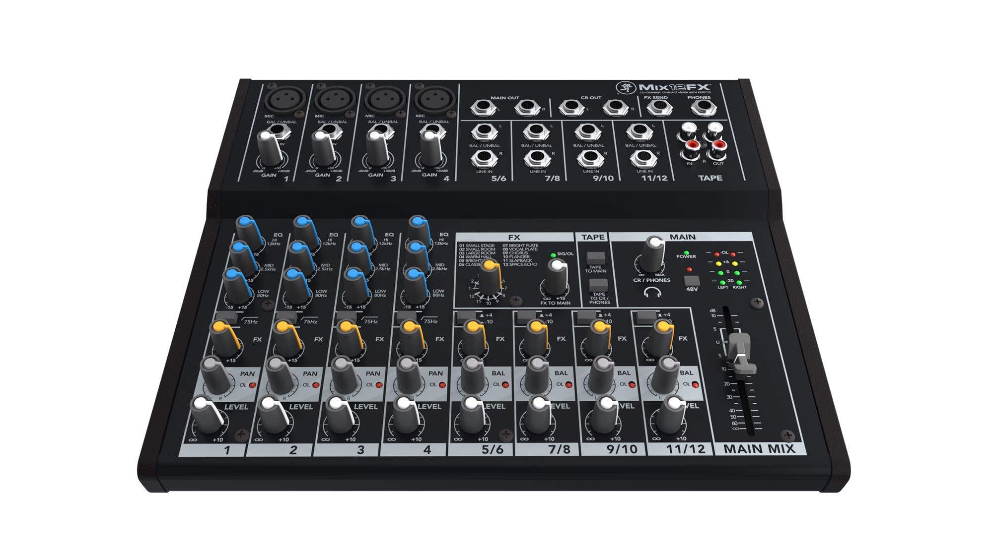Mackie Mix12FX 12 Channel Compact Mixer with Effects