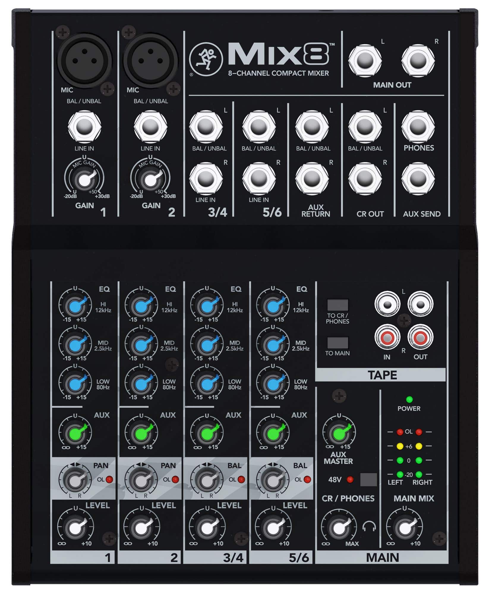 Mackie Mix8 8 Channel Compact Mixer