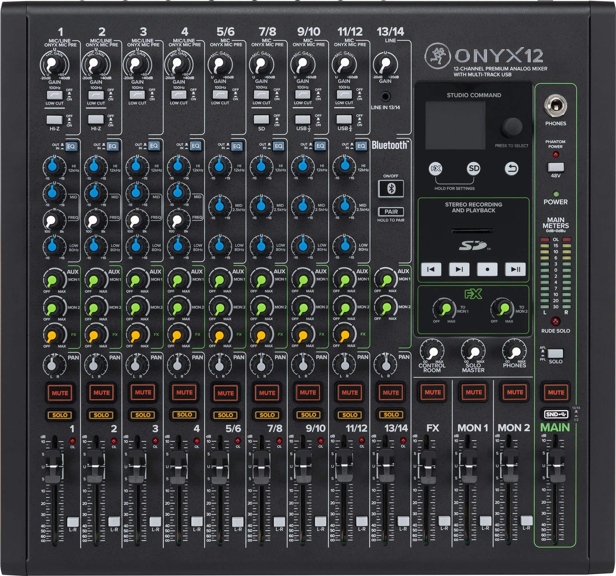 Mackie Onyx12 12-Channel Premium Analog USB Mixer