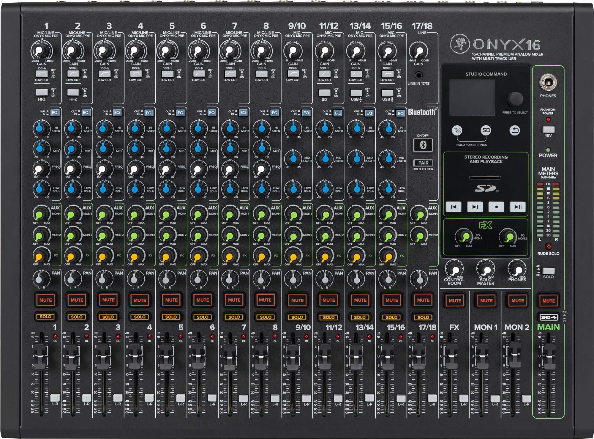 Mackie Onyx16 16-Channel Premium Analog USB Mixer
