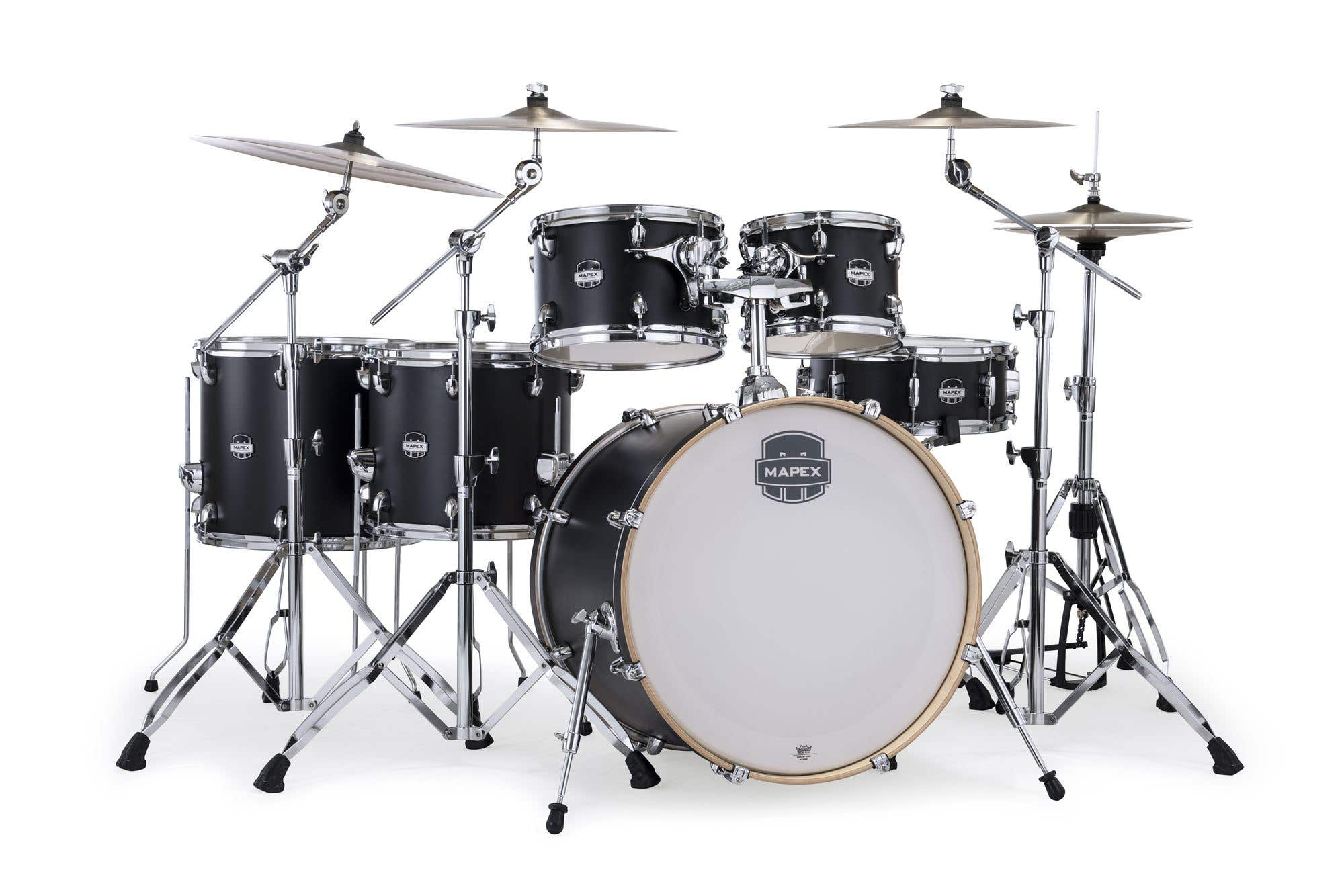 Mapex Mars Maple 6-Piece Studioease Shell Kit Matte Black