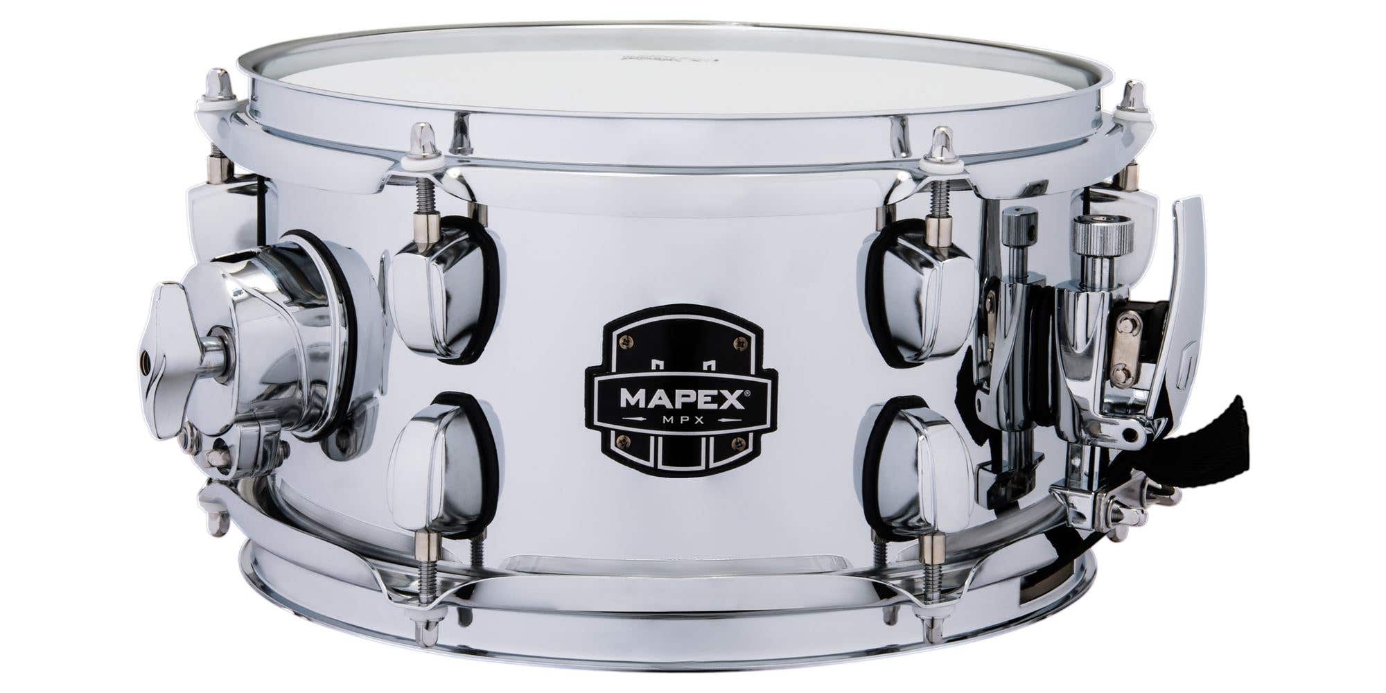 Mapex MPX Steel Shell Chrome Side Snare Drum with Tom Mount