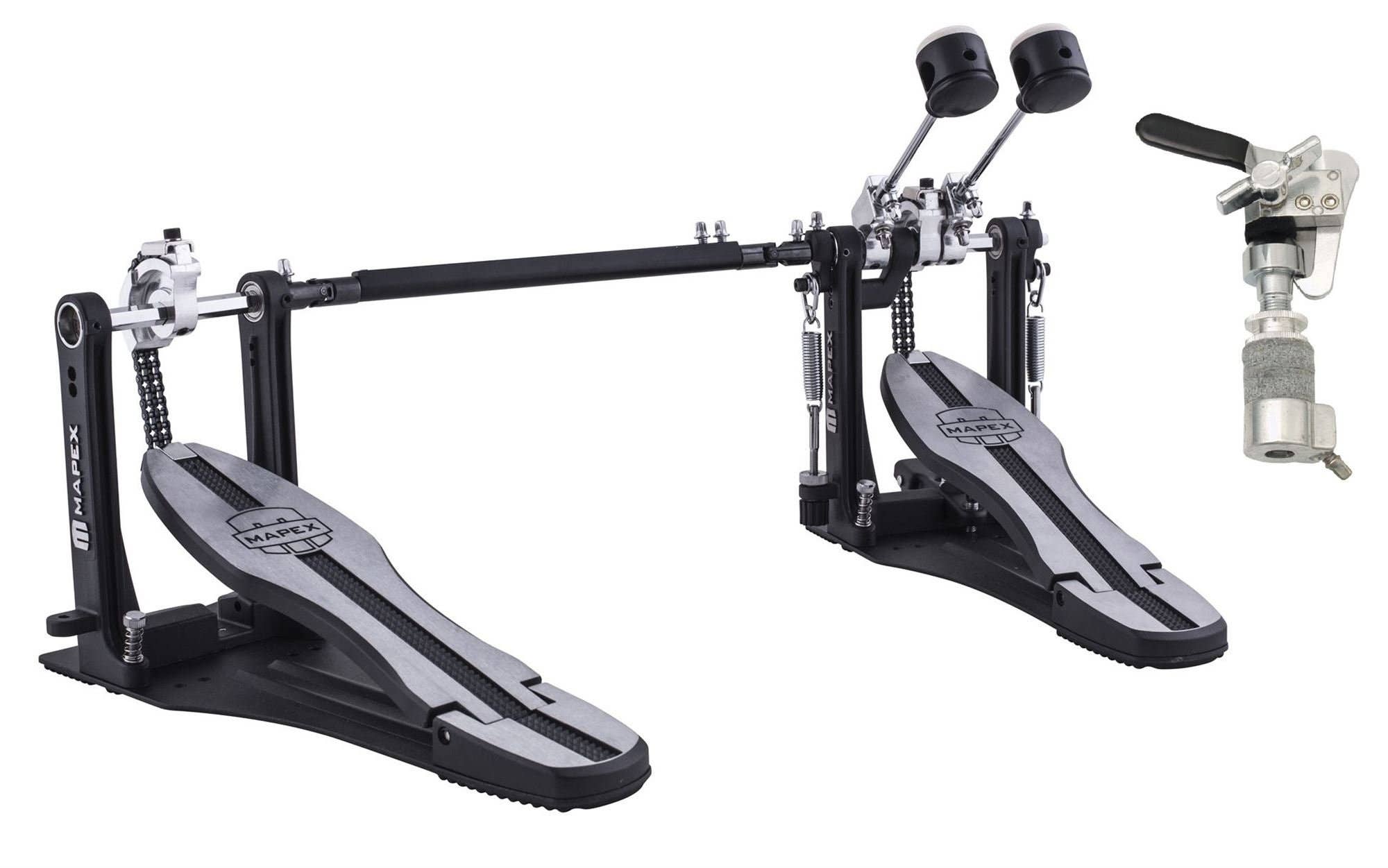 Mapex Mars P600TW Black Double Bass Drum Pedal With Plates