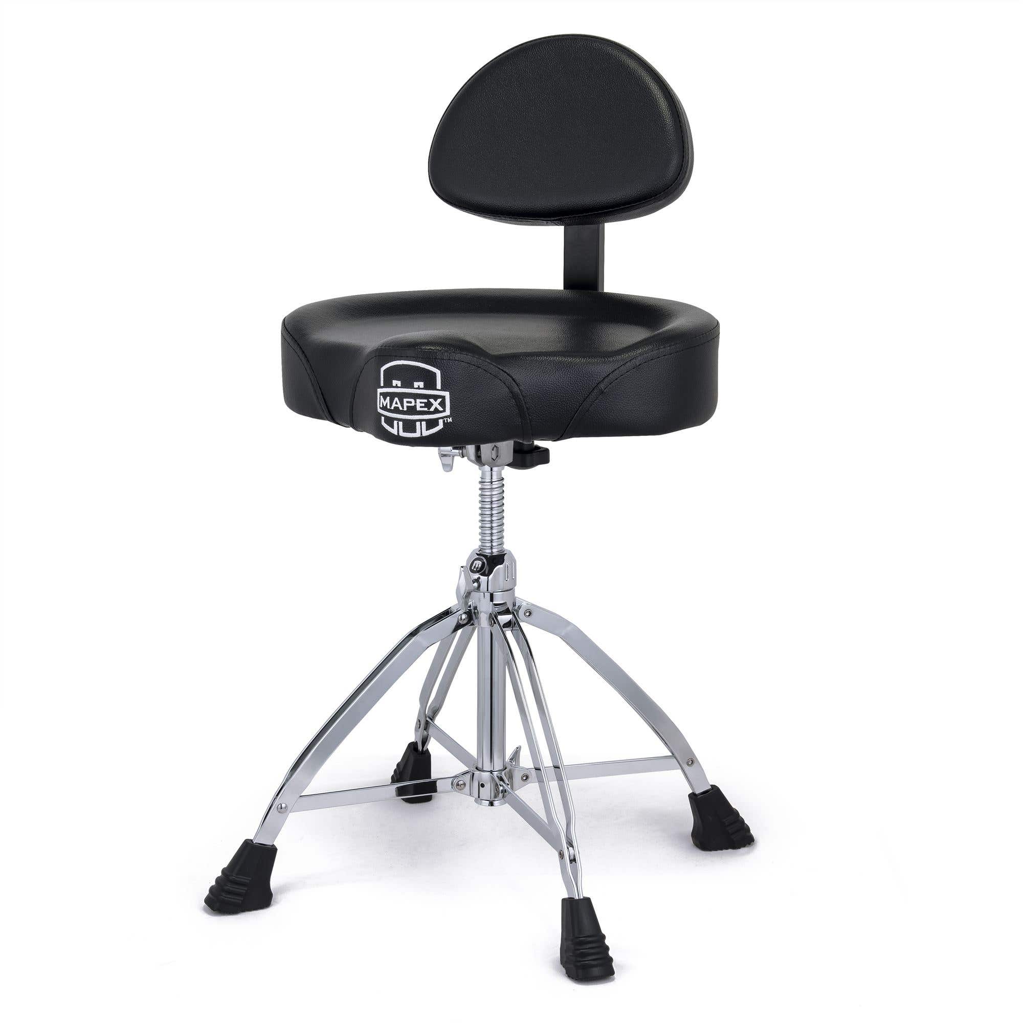 Mapex T875 Saddle Top Backrest Throne Double Braced 4 Leg Base