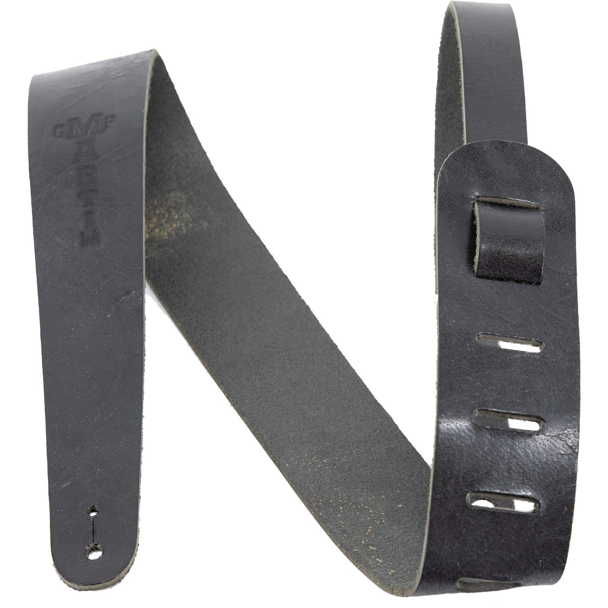Martin 18A0064 CF Martin Logo Black Leather Strap