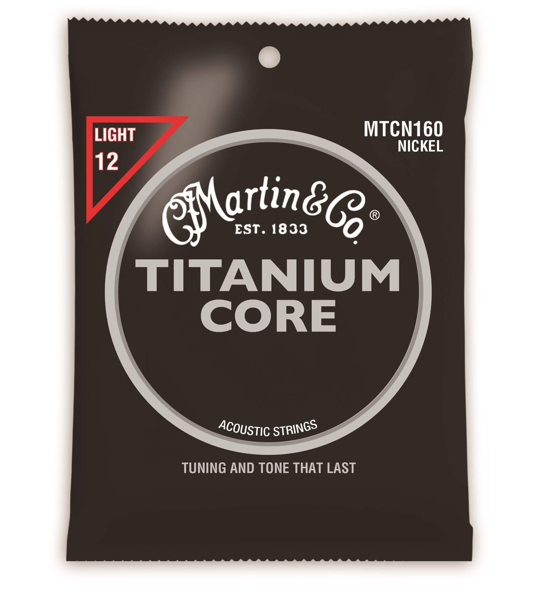 Martin MTCN160 Titanium Core Acoustic Guitar Strings Light