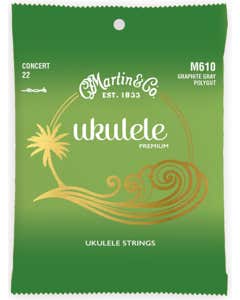 Martin M610 Premium Polygut Ukulele Strings Concert