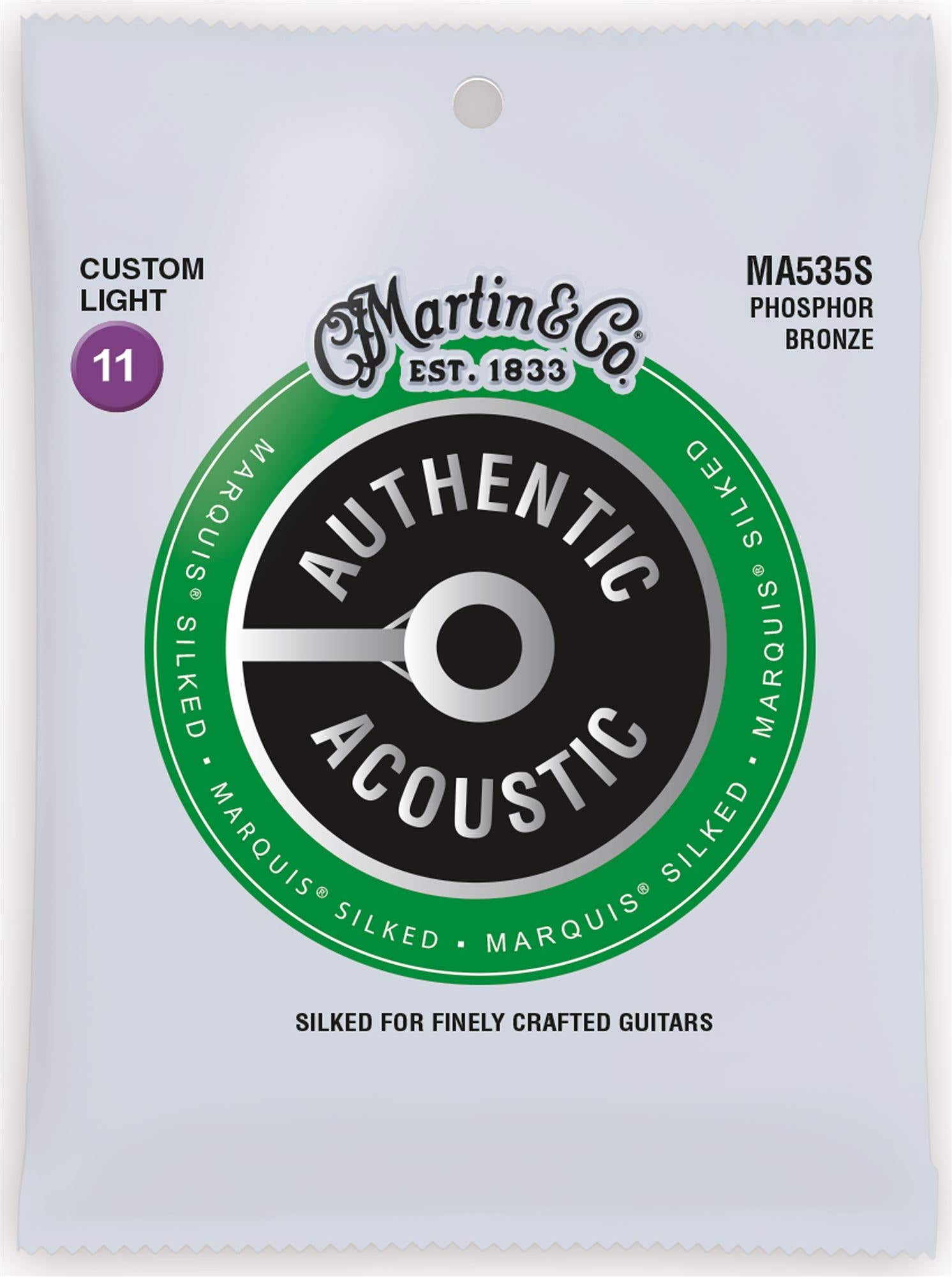 Martin Authentic Acoustic Marquis Silked 92/8 Phosphor Bronze Strings