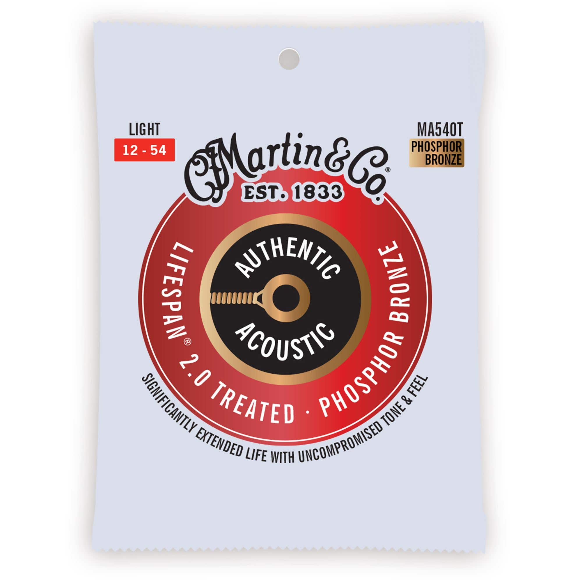 Martin MA540T Authentic Acoustic Lifespan 2.0 Phosphor Bronze Strings