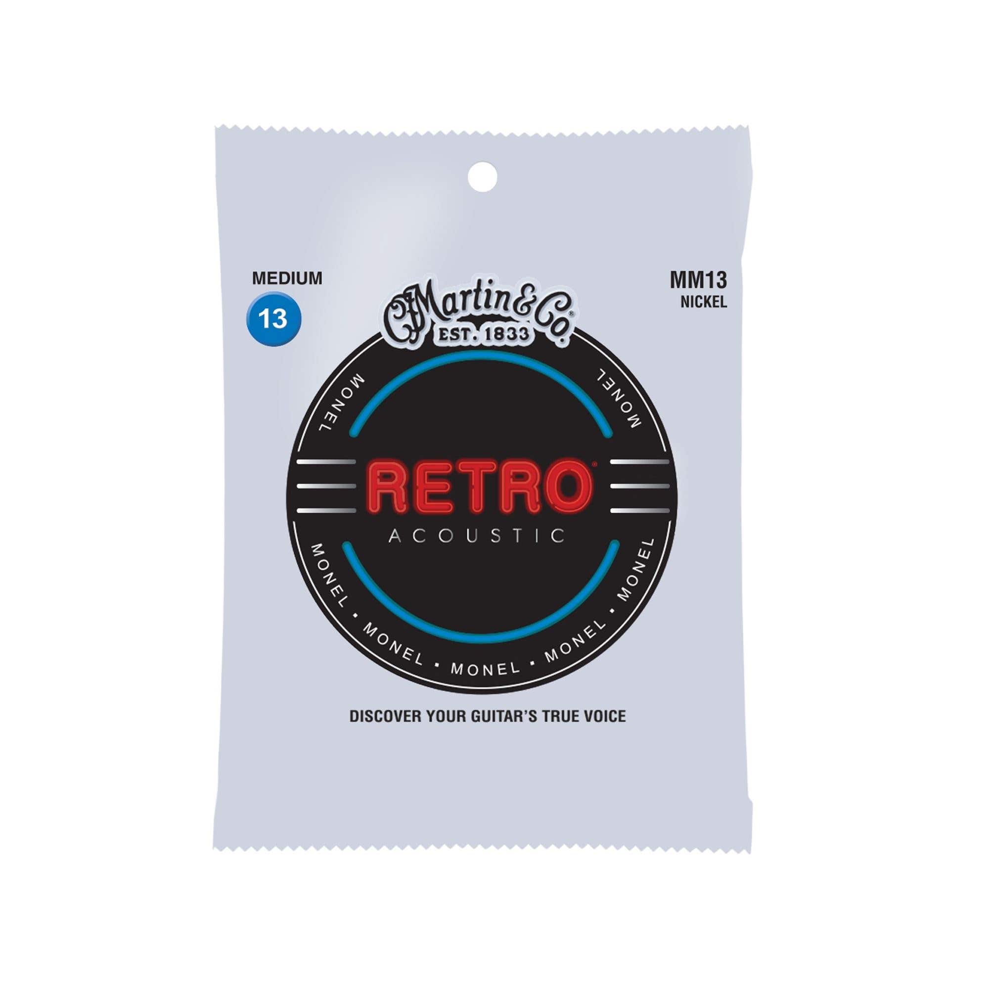 Martin 41Y19MM13 Retro Monel Acoustic Guitar Strings Medium