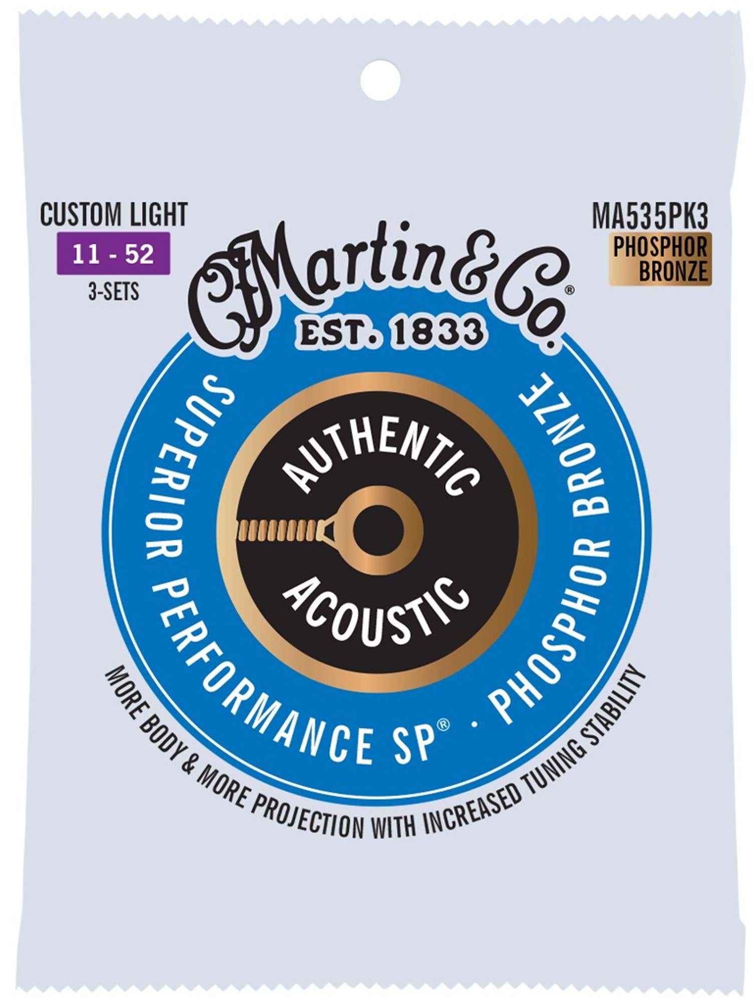 Martin Authentic Acoustic SP 92/8 Phosphor Bronze Acoustic Strings