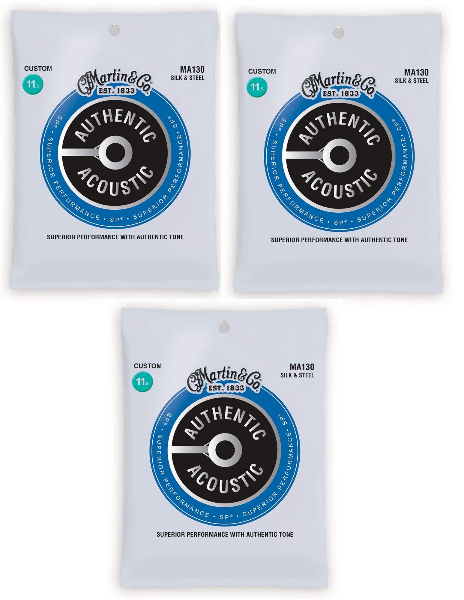 Martin Authentic Acoustic SP Silk and Steel Acoustic Strings
