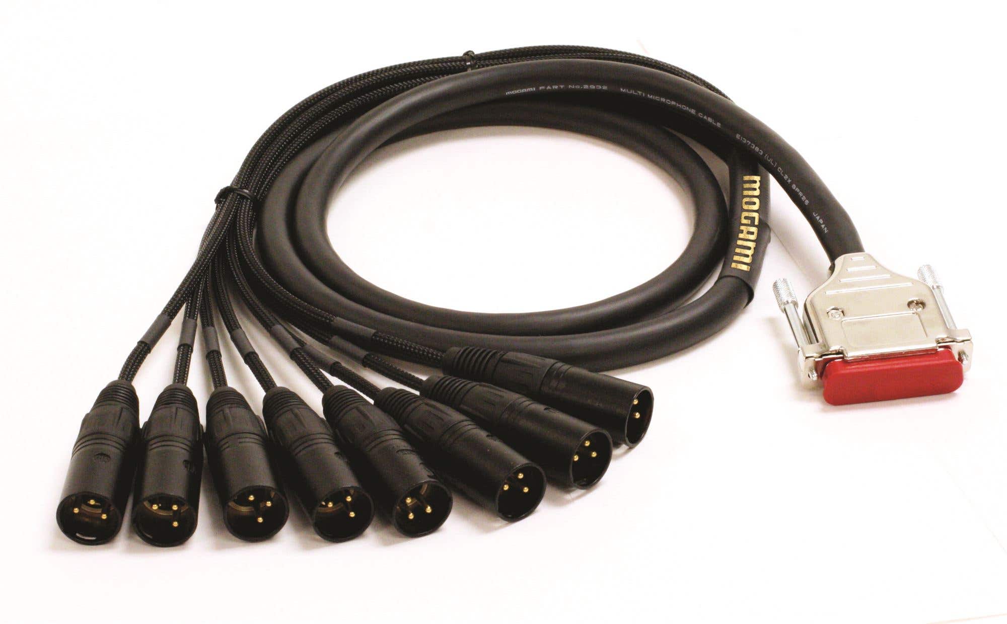 Mogami Gold DB25 to XLR Male 8 Channel Recording Snakes