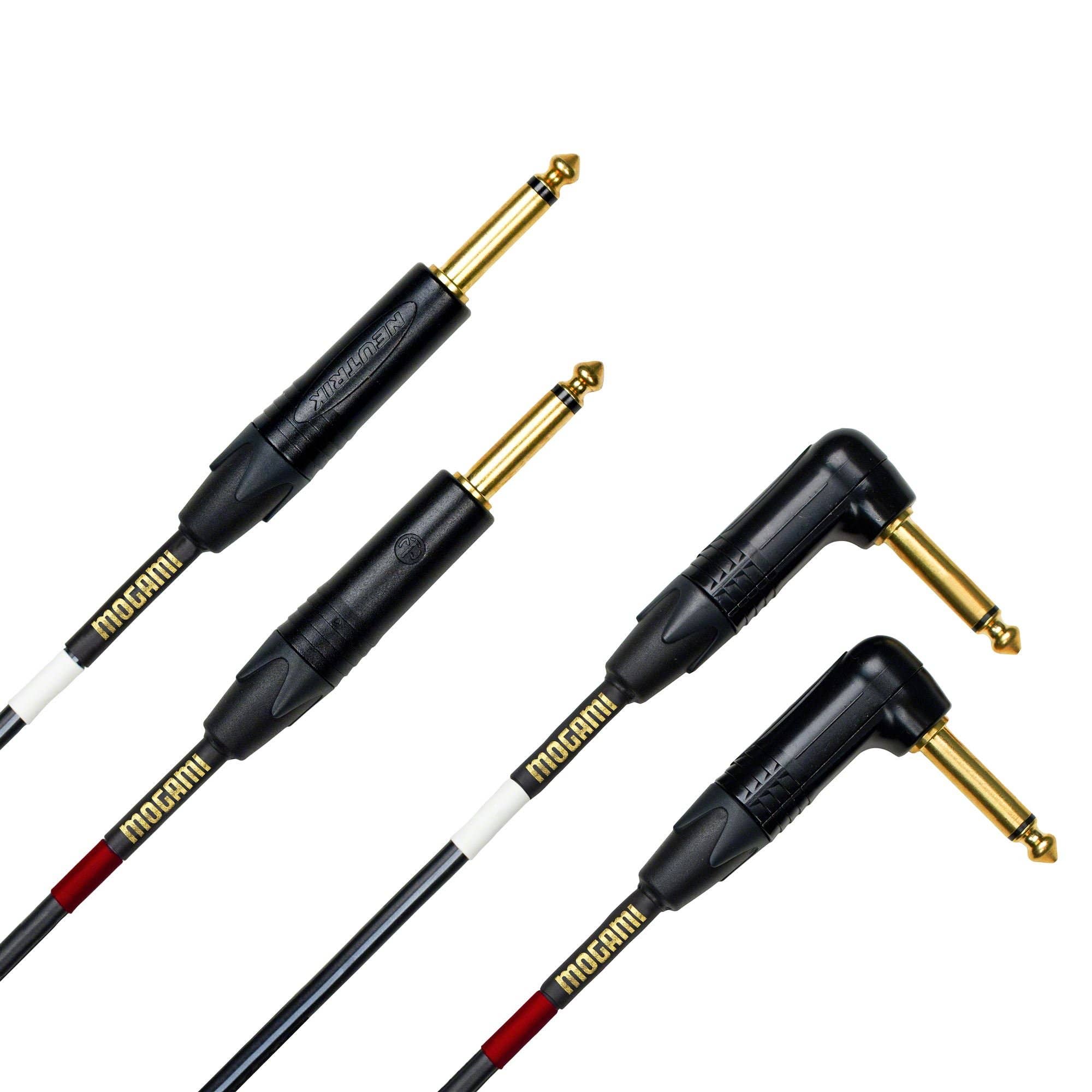 Mogami Gold Stereo Keyboard Cable with Right Angles 15 Foot