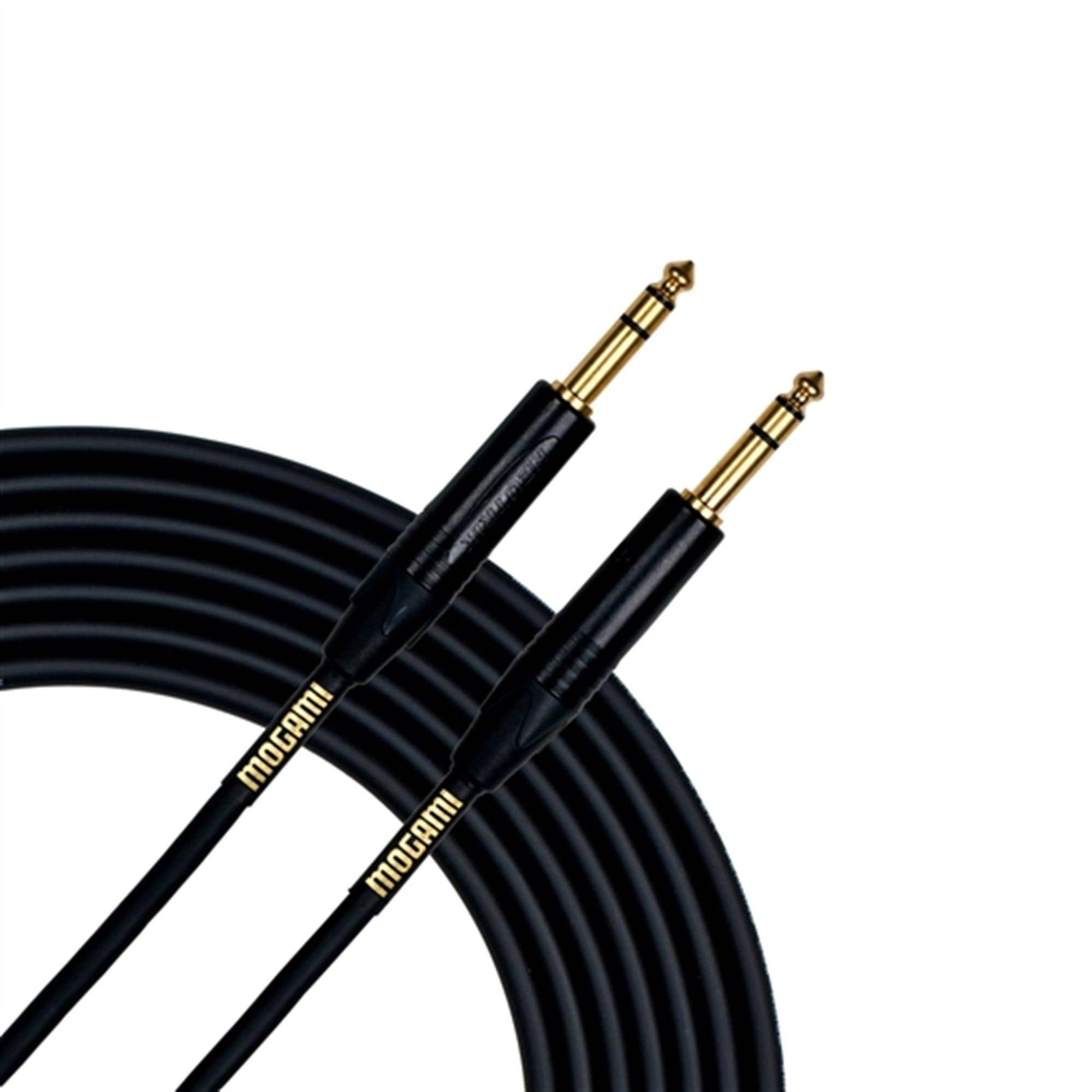 Mogami Gold GTRSTRS10 1/4 Inch TRS to 1/4 Inch TRS Balanced Cable 10'