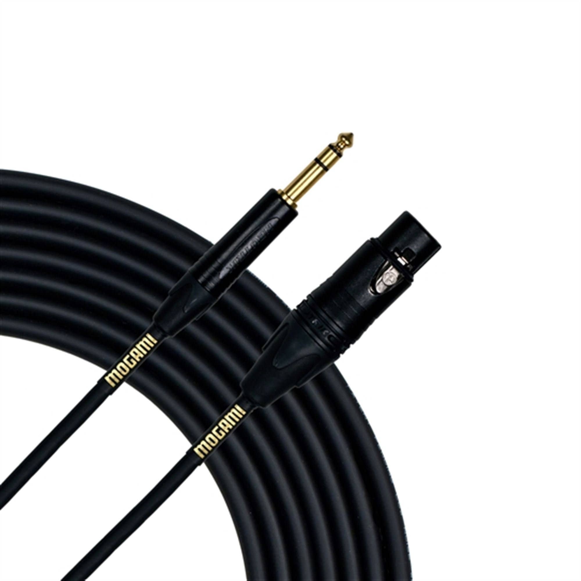 Mogami Gold GTRSXLRF06 1/4 Inch TRS to XLR Female Cable 6 Foot