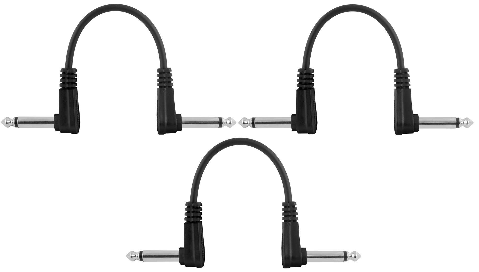 Mogami Pure Patch Right Angle Effects Pedal Cables 3 Pack