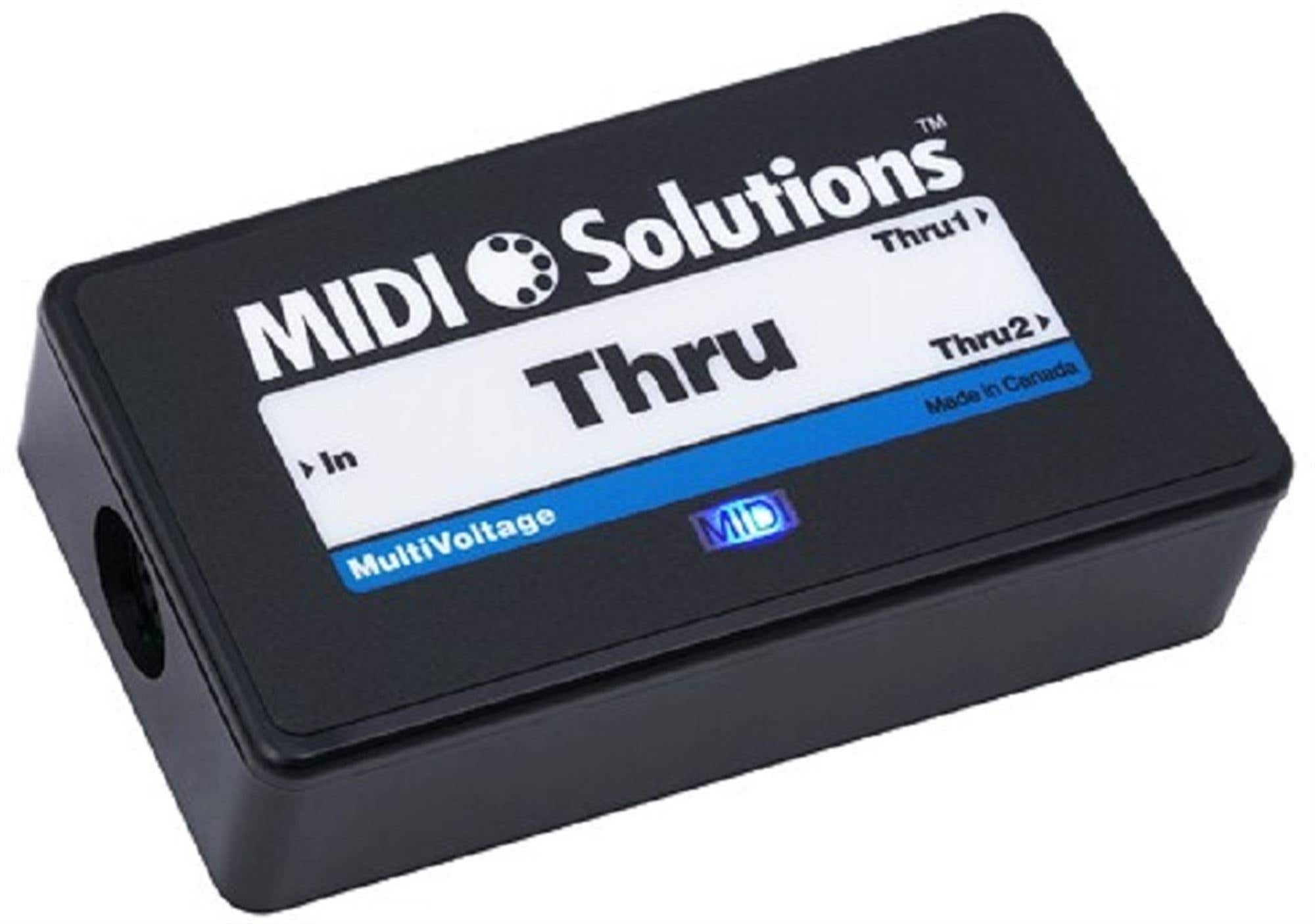 MIDI Solutions Thru 2 Output Active MIDI Thru Box