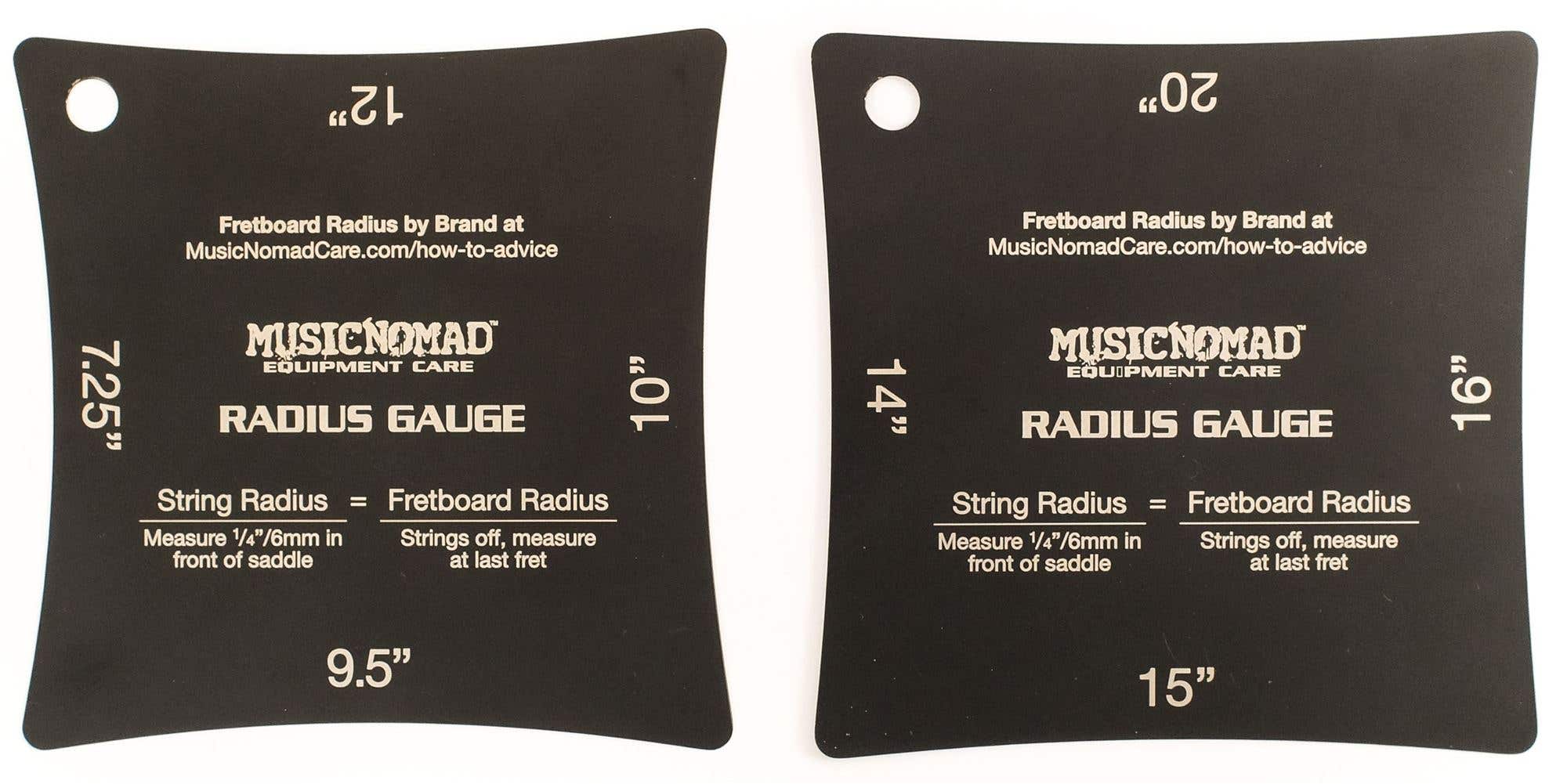 Music Nomad MN603 Precision Radius Gauge Set