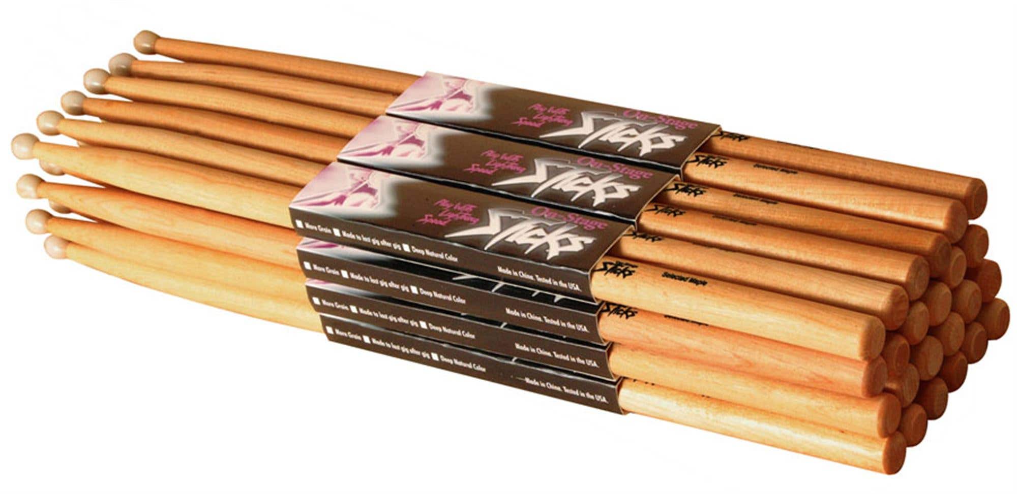 On Stage 7A Hickory Drum Sticks