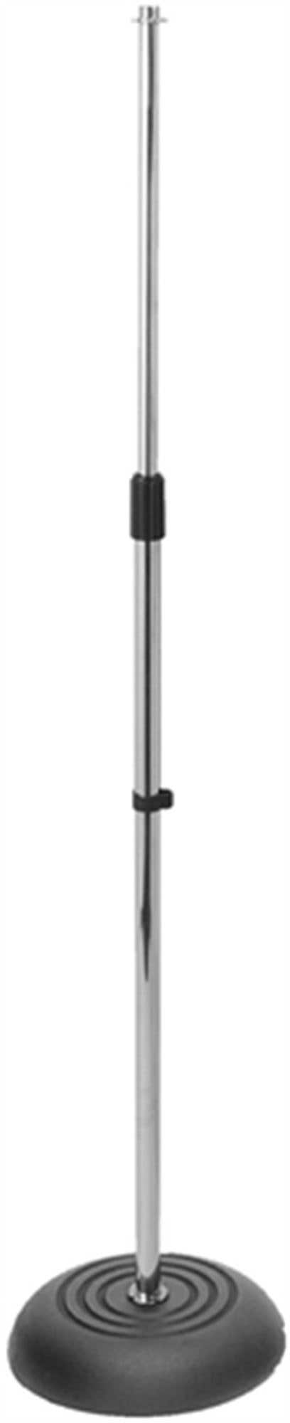 On Stage MS7201CH Round Base Mic Stand Chrome