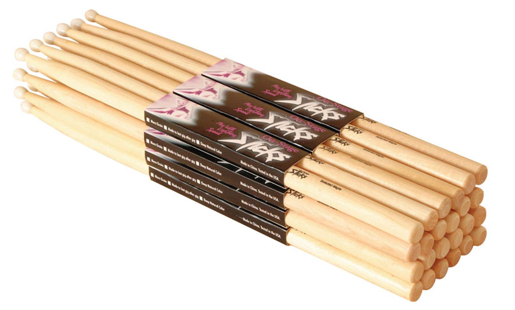 On Stage 7A Maple Drum Sticks
