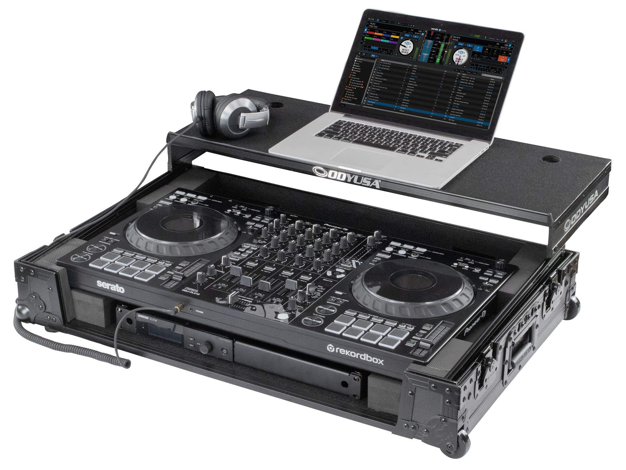 Odyssey FZGSDDJFLX10CWBL Black Label 1U Flight Case for DDJ-FLX10