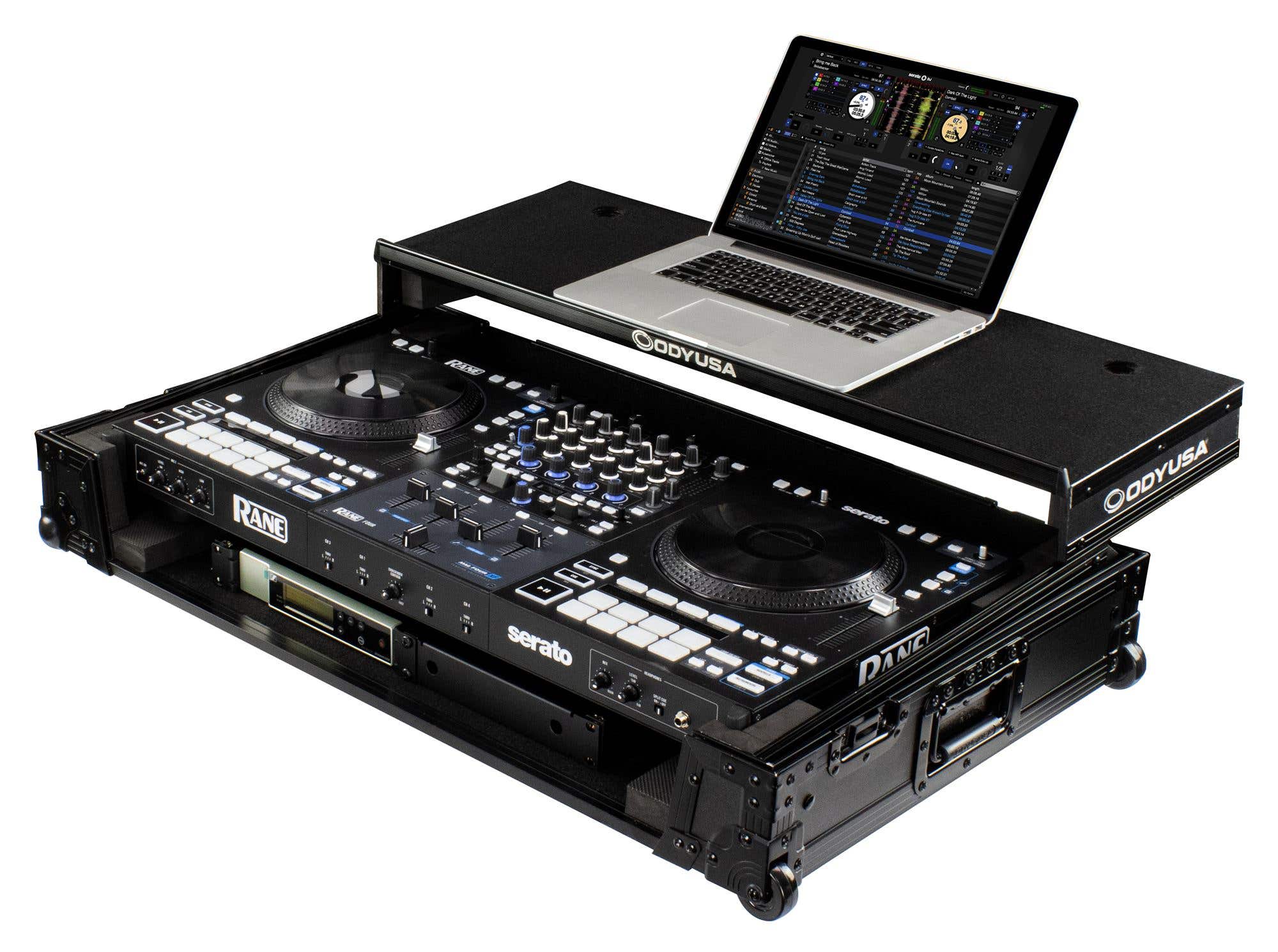 Odyssey FZGSRANE4W1BL Black Label 1U Flight Case for Rane Four