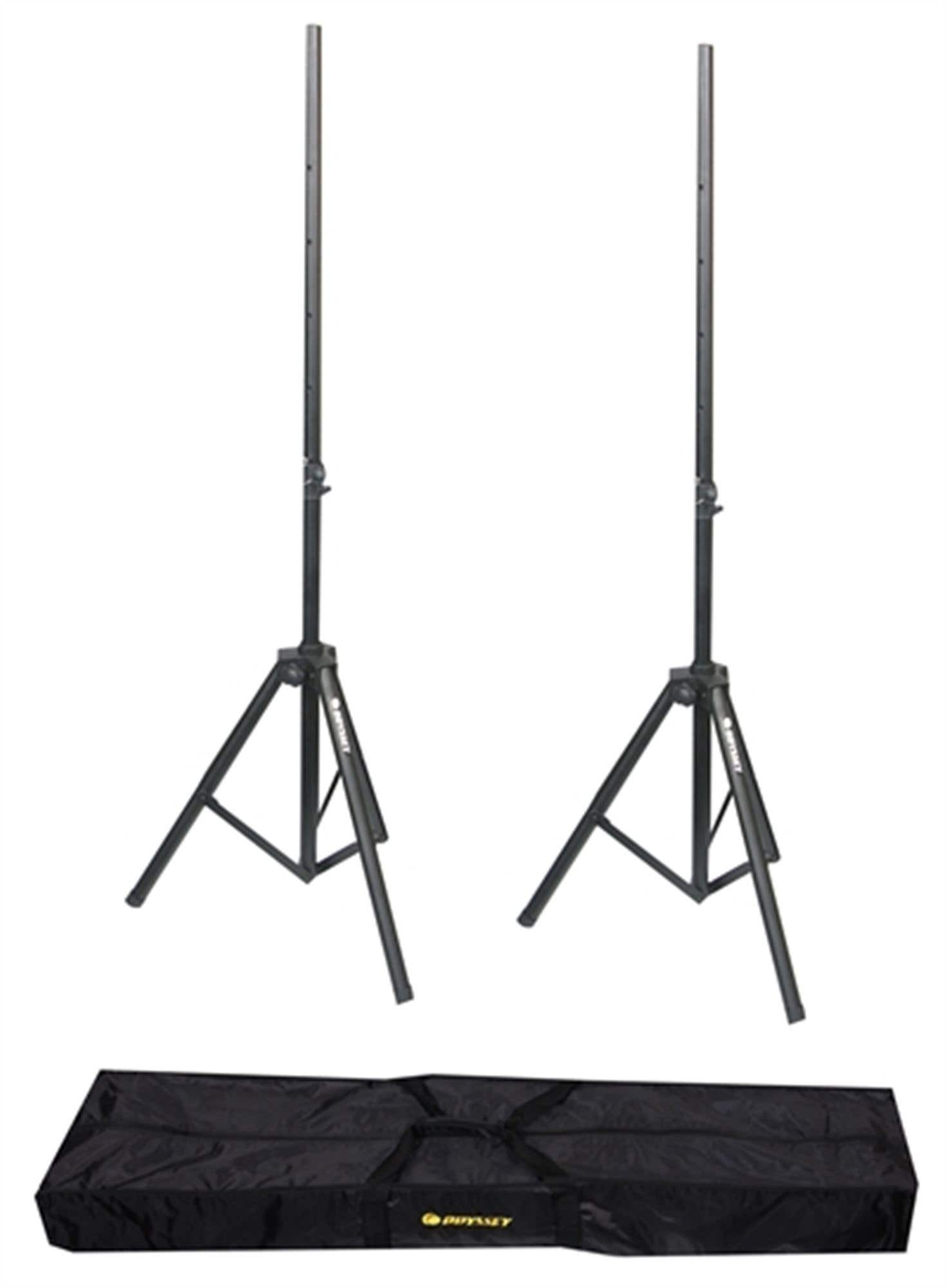 Odyssey LTS2X2B Tripod Speaker Stands and Bag