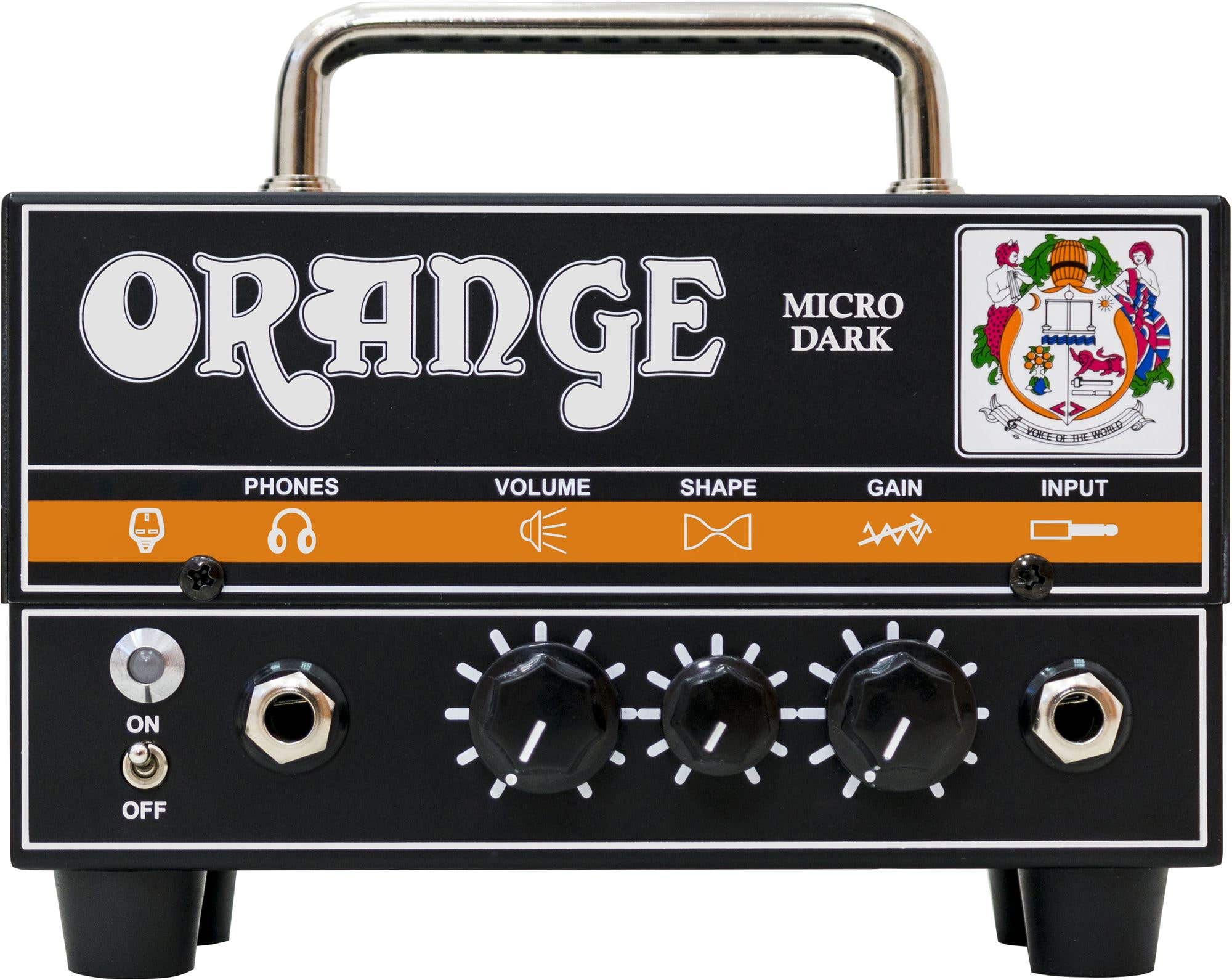 Orange Micro Dark Terror Mini Electric Guitar Head Hybrid 20 Watts