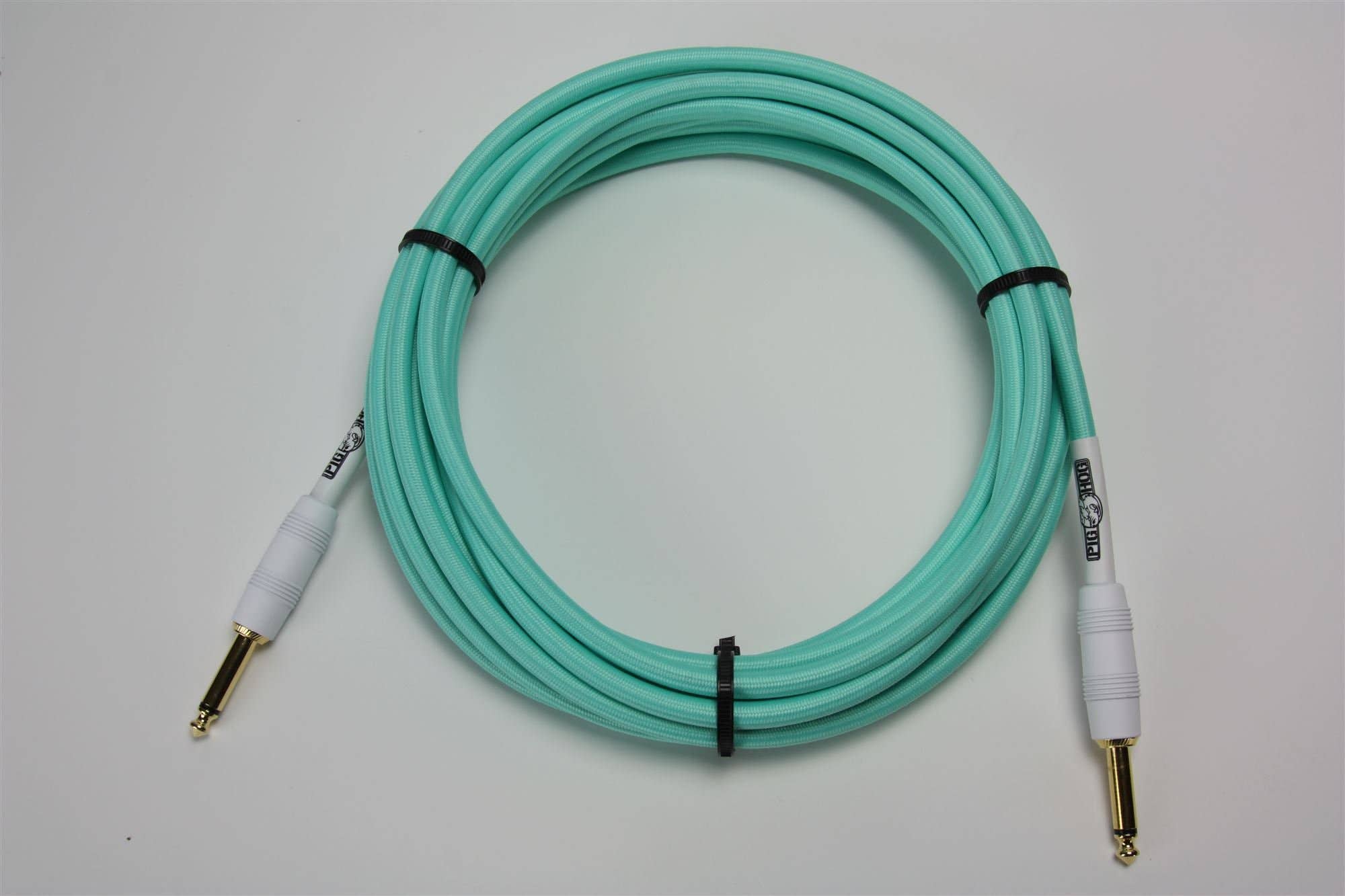 Pig Hog PCH10SG Seafoam Green Instrument Cable 10 foot