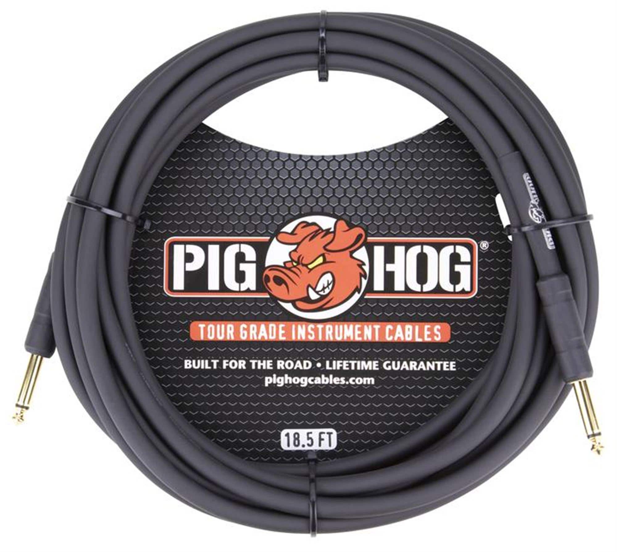 Pig Hog PH186 8mm Guitar Instrument Cable 18.5 Feet