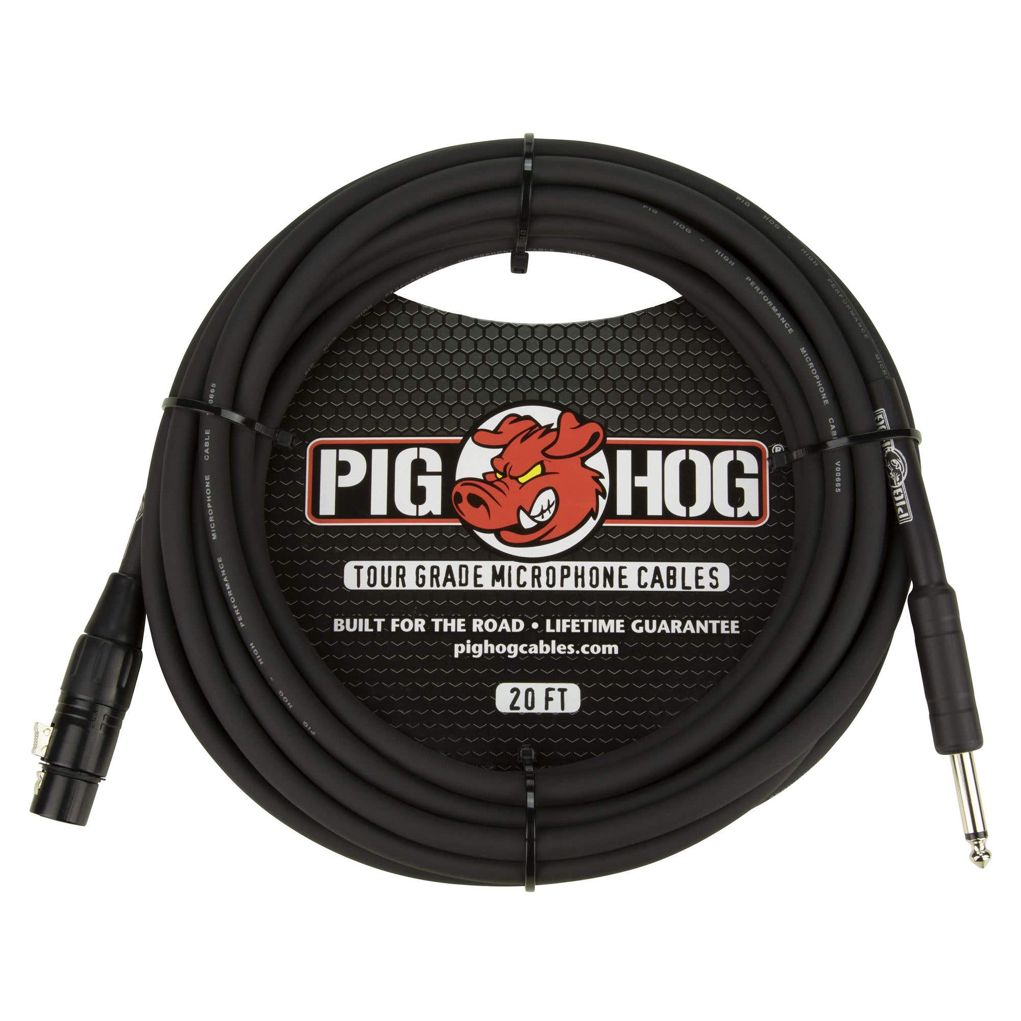 Pig Hog PHM20Z Hi-Z Microphone Cable 20 Feet