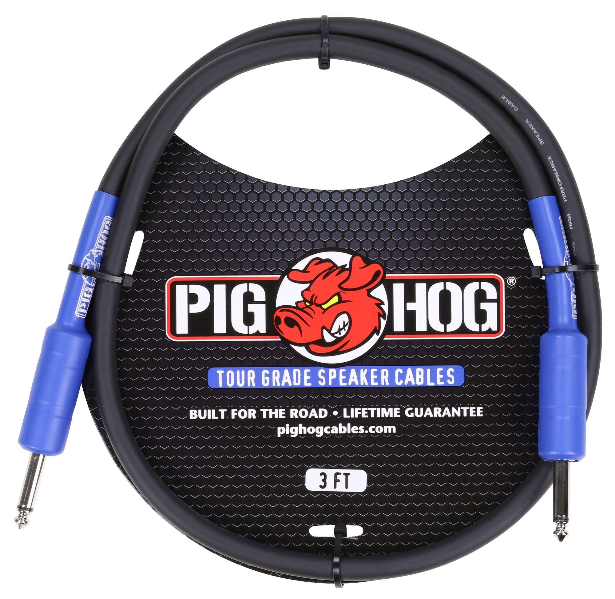 Pig Hog PHSC3 14 Gauge Speaker Cable 3 Foot