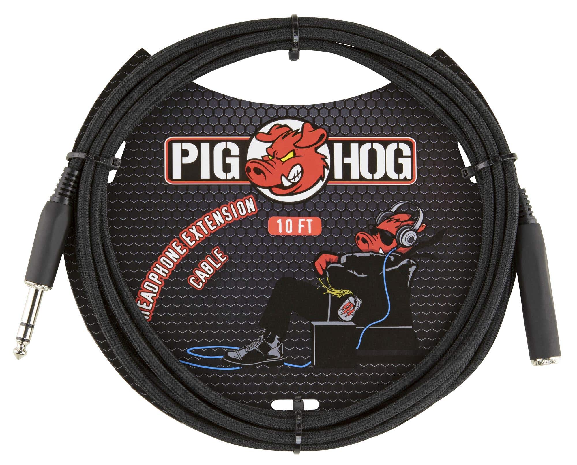 Pig Hog PHX14-10BK  Headphone Extension Cable 10' Black