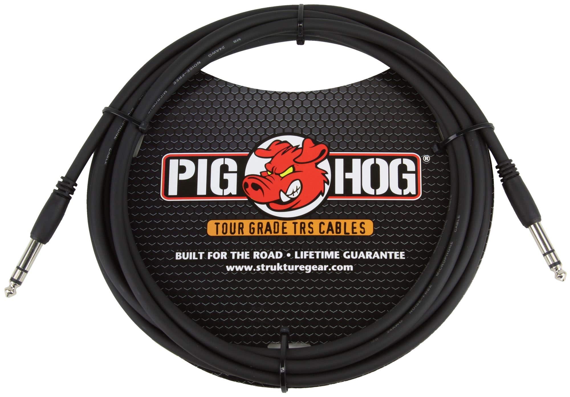 Pig Hog PTRS10 1/4 inch TRS Cable 10 foot